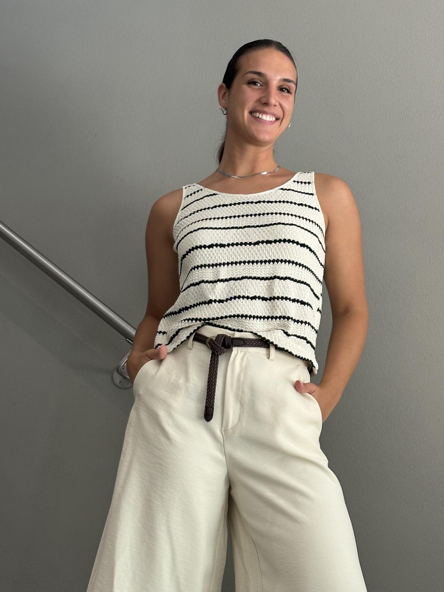 MAGLIA TENSIONE IN FIRENZE PE260271 BEIGE