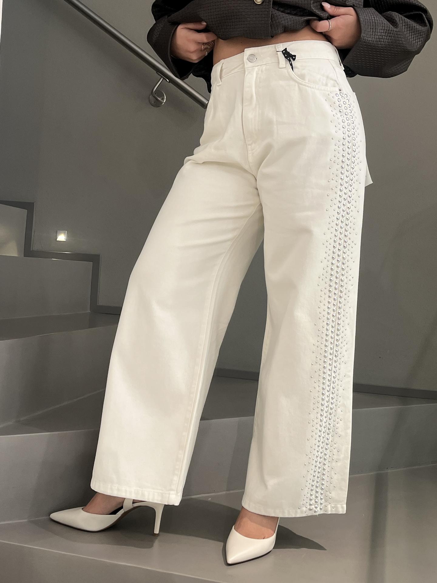 PANTALONE HAVEONE PGZQ286 BIANCO
