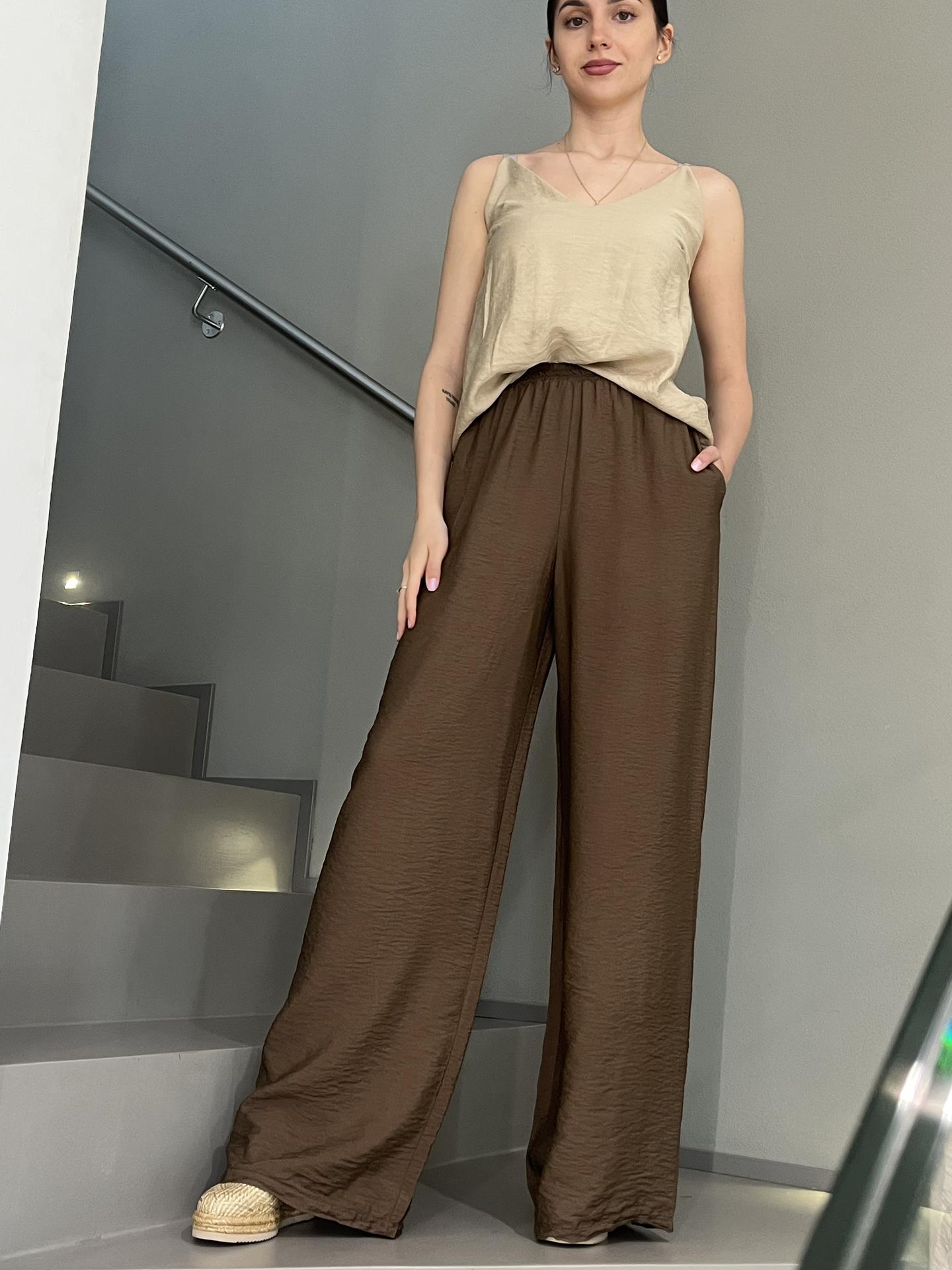PANTALONE HAVEONE PJAN413 MARRONE
