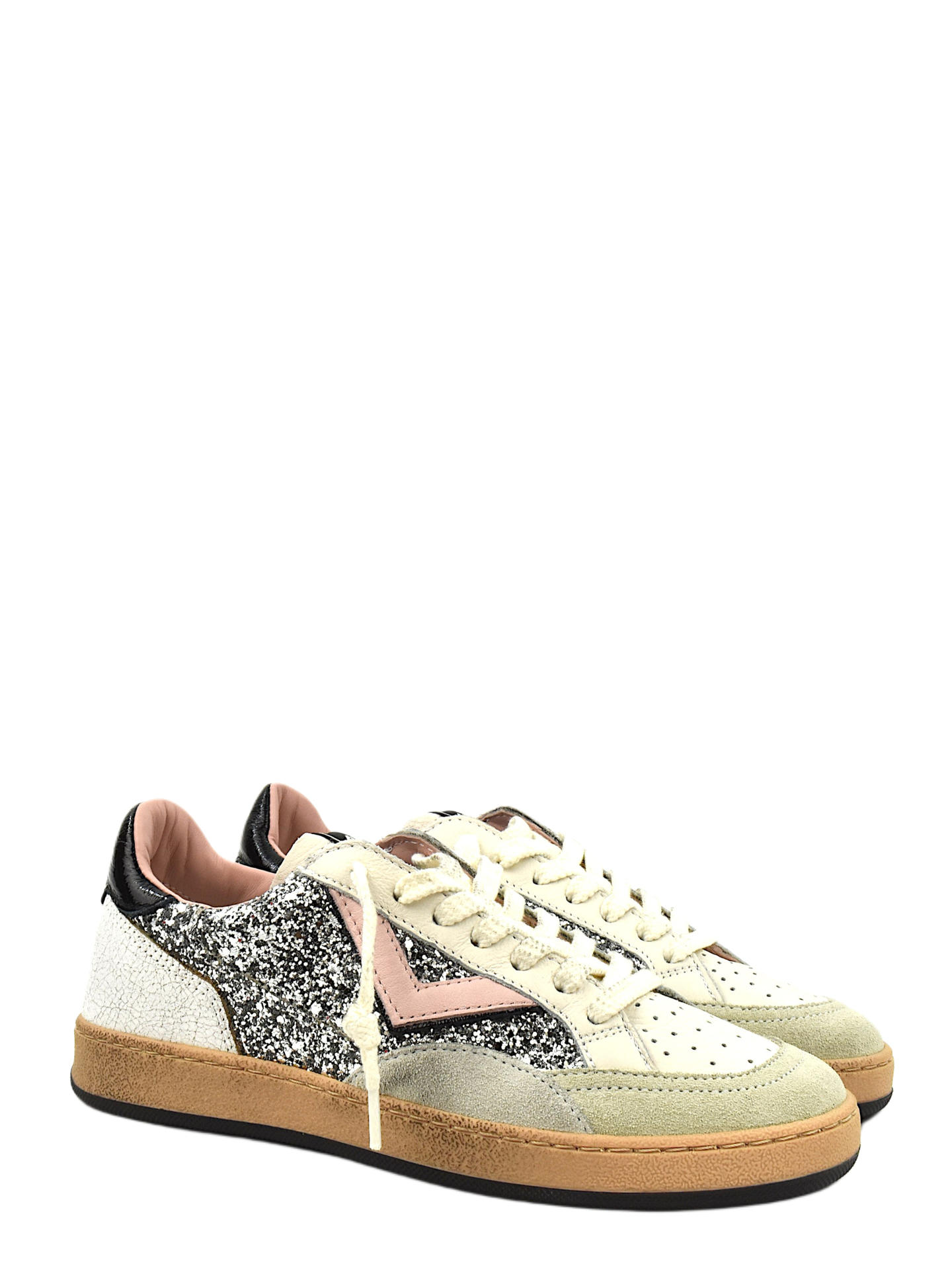 SNEAKERS 4B12 PLAYNEWD2034 BIANCO/ARGENTO