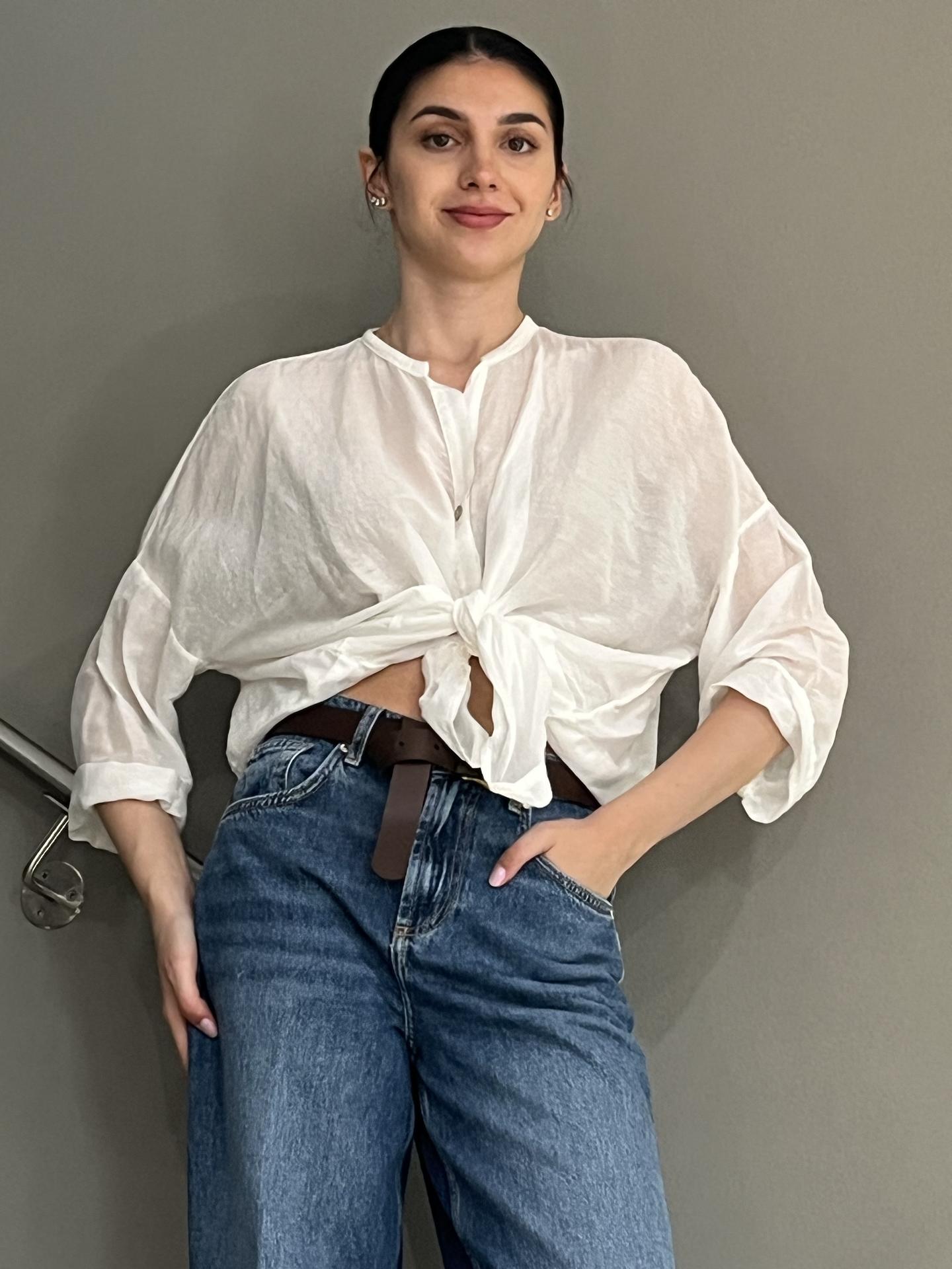 CAMICIA TENSIONE IN FIRENZE S25CB38 BIANCO