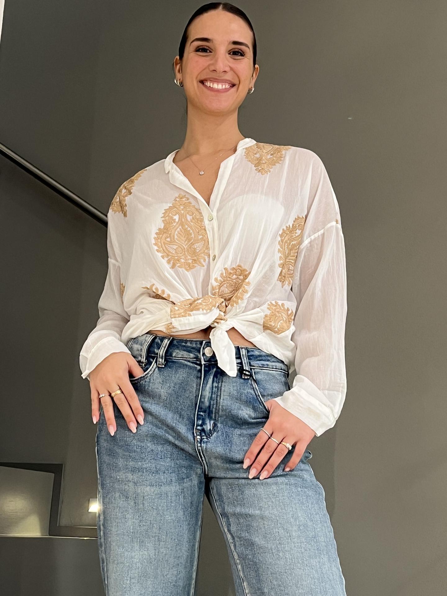 CAMICIA MOTEL S26C897 BIANCO