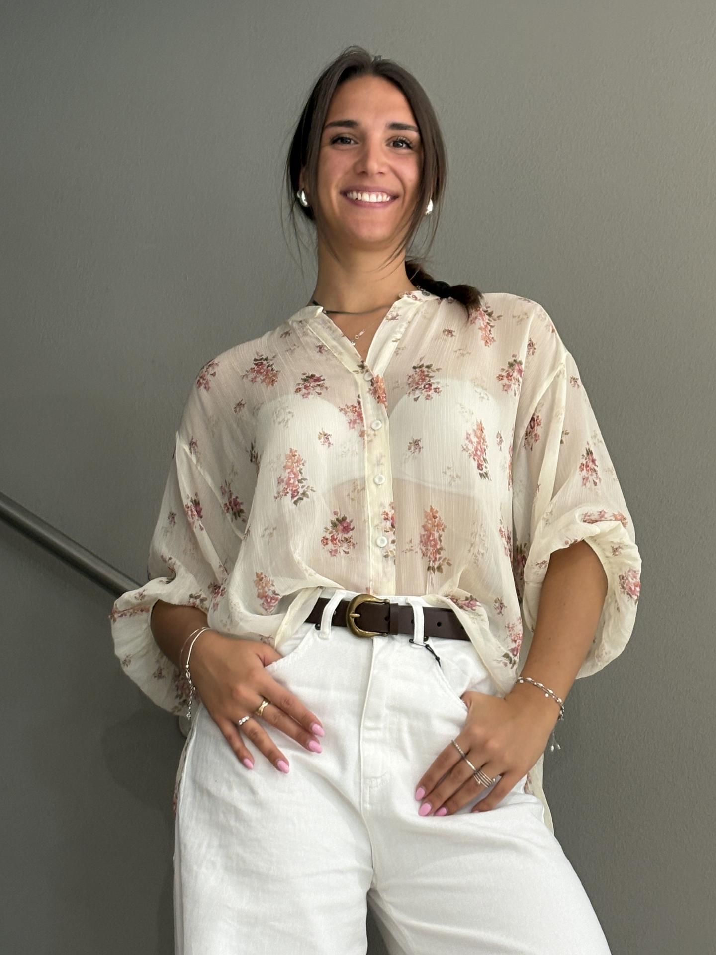 CAMICIA MOTEL S26CD44 BEIGE