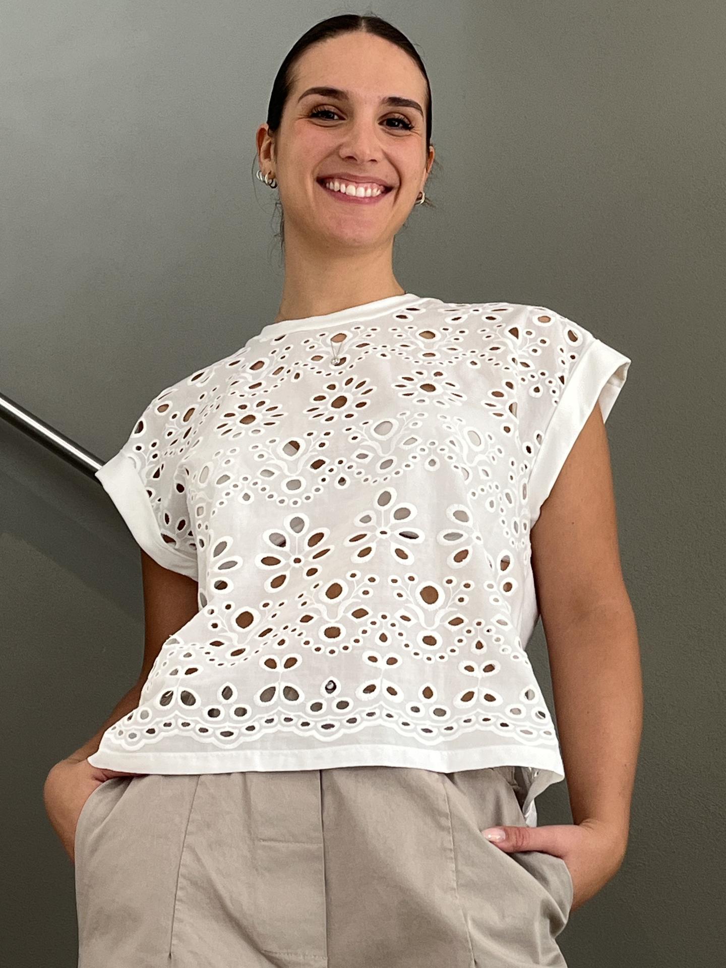 T-SHIRT TENSIONE IN FIRENZE S26M891 BIANCO