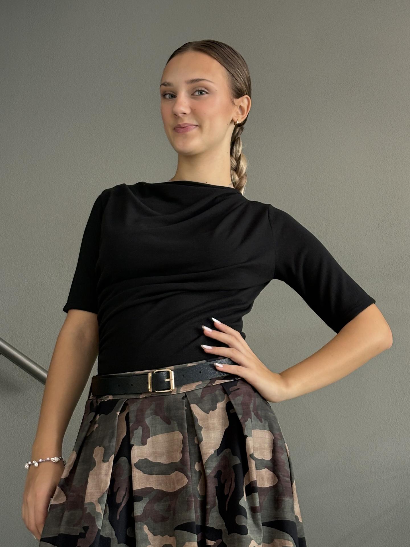 MAGLIA SUSY MIX S4332 NERO