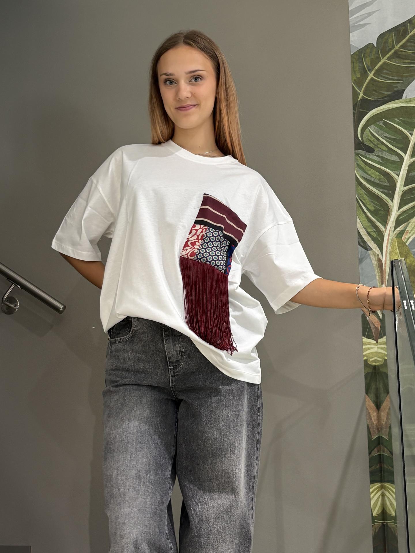 T-SHIRT SUSY MIX SH004932 BIANCO