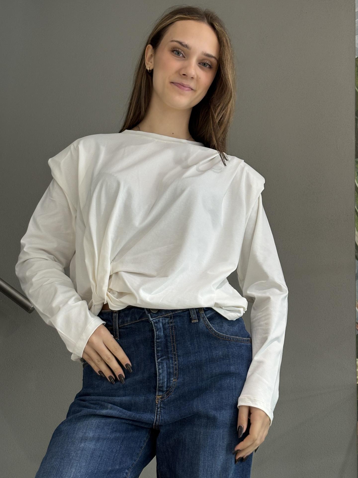 MAGLIA SUSY MIX SH005150 BIANCO
