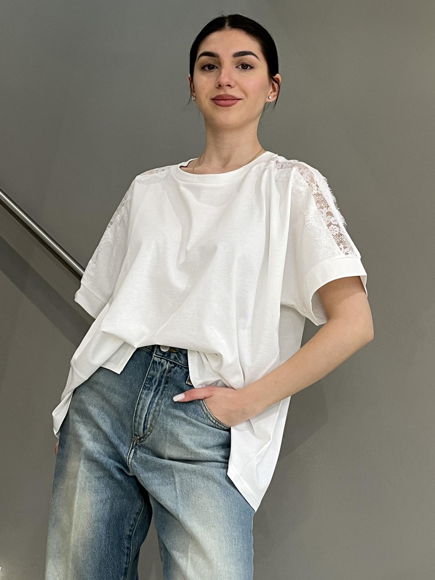 MAGLIA SUSY STAR ST11945 BIANCO