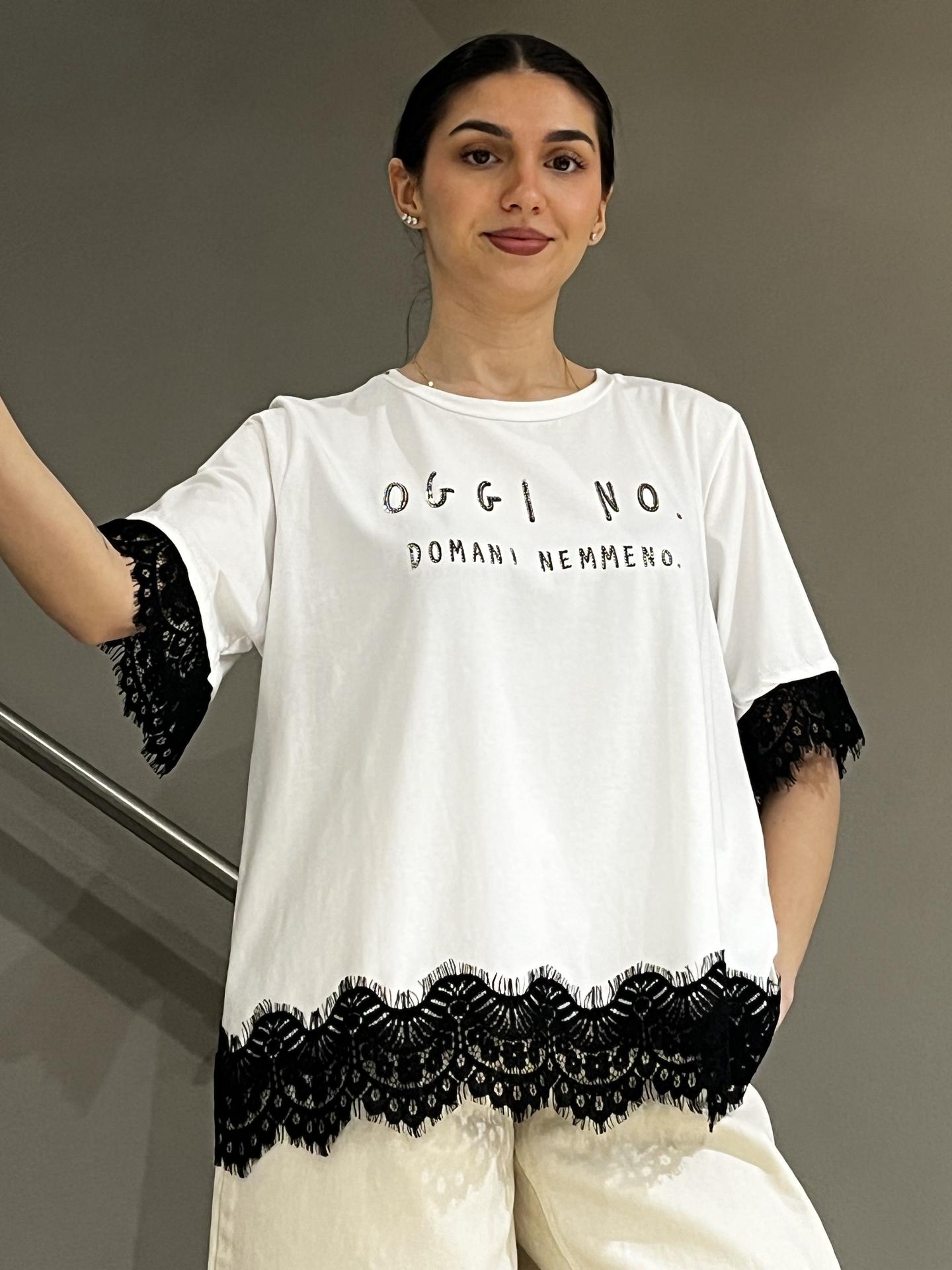 T-SHIRT SUSY STAR ST260062 BIANCO