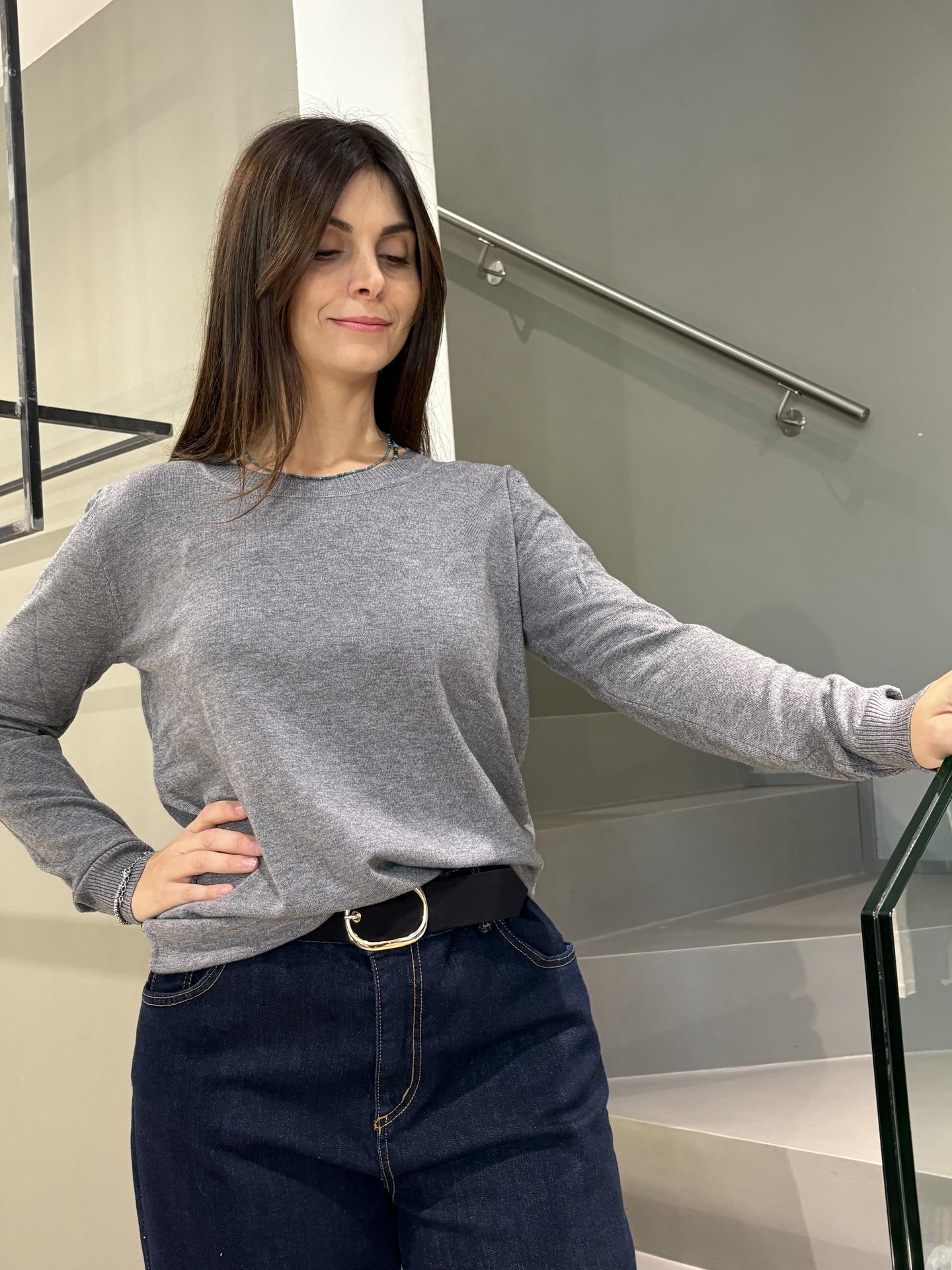 MAGLIA SUSY STAR ST26903 GRIGIO