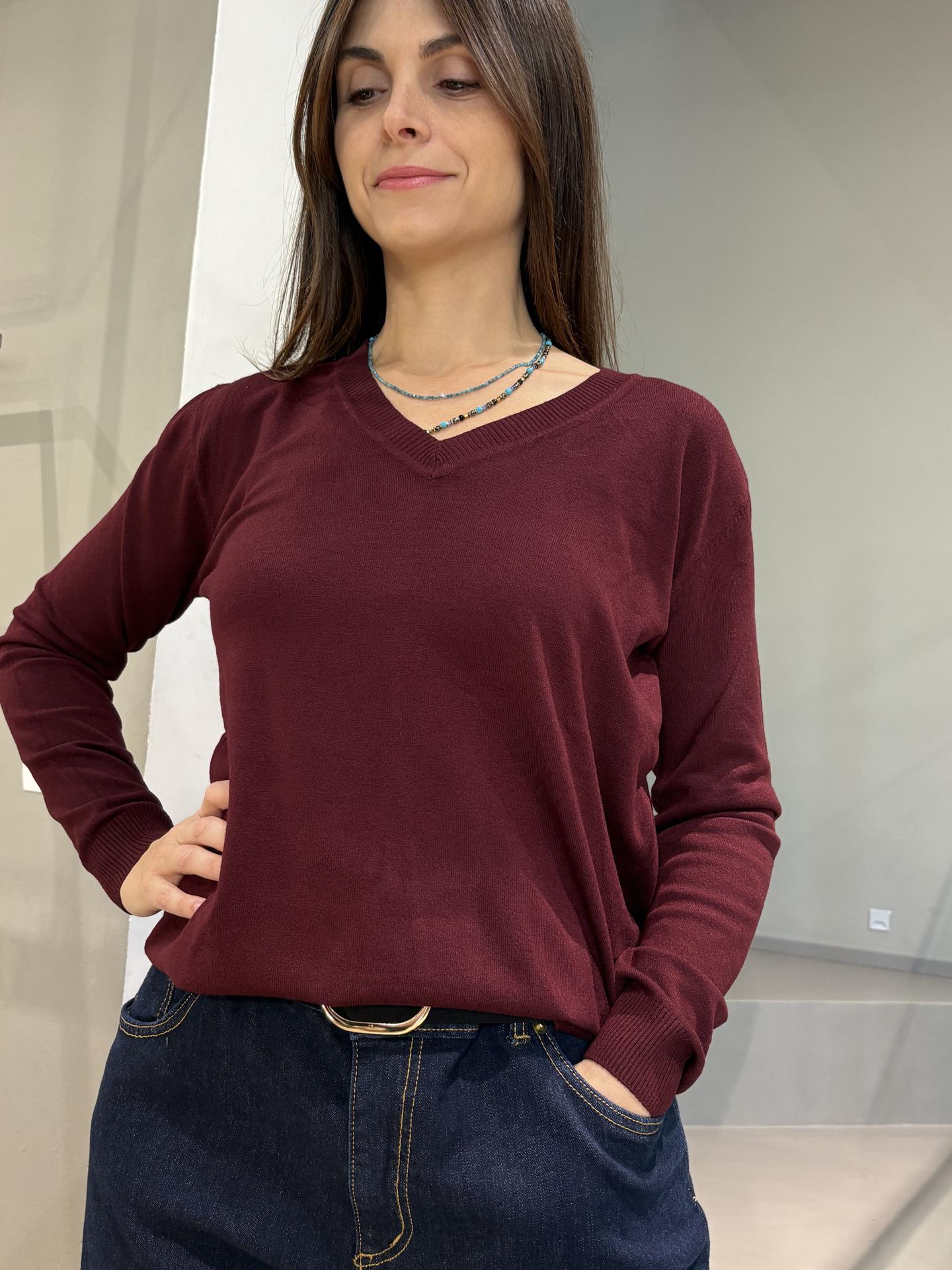 MAGLIA SUSY STAR ST26904 BORDEAUX