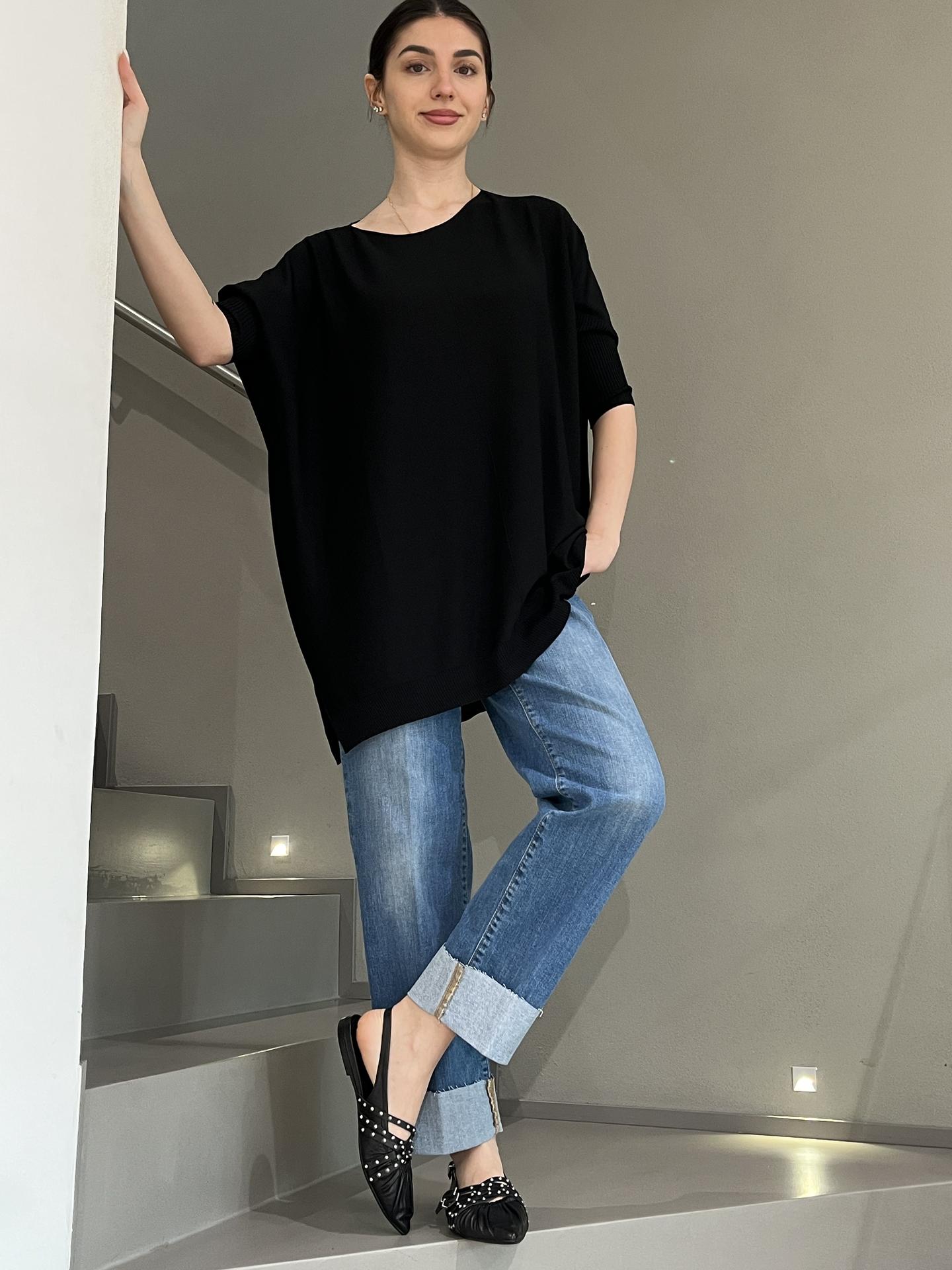 MAGLIA SUSY STAR ST321522 NERO