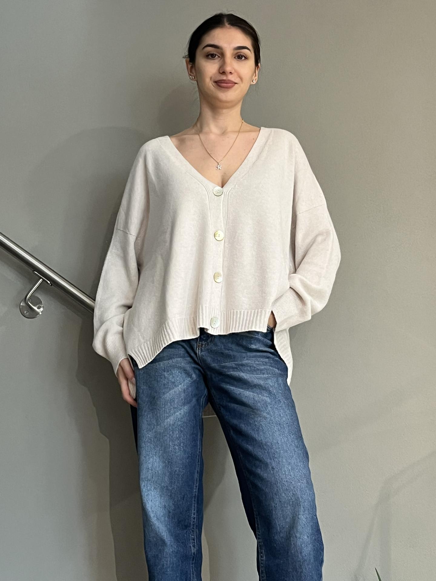 MAGLIA SUSY STAR ST570881 AVORIO