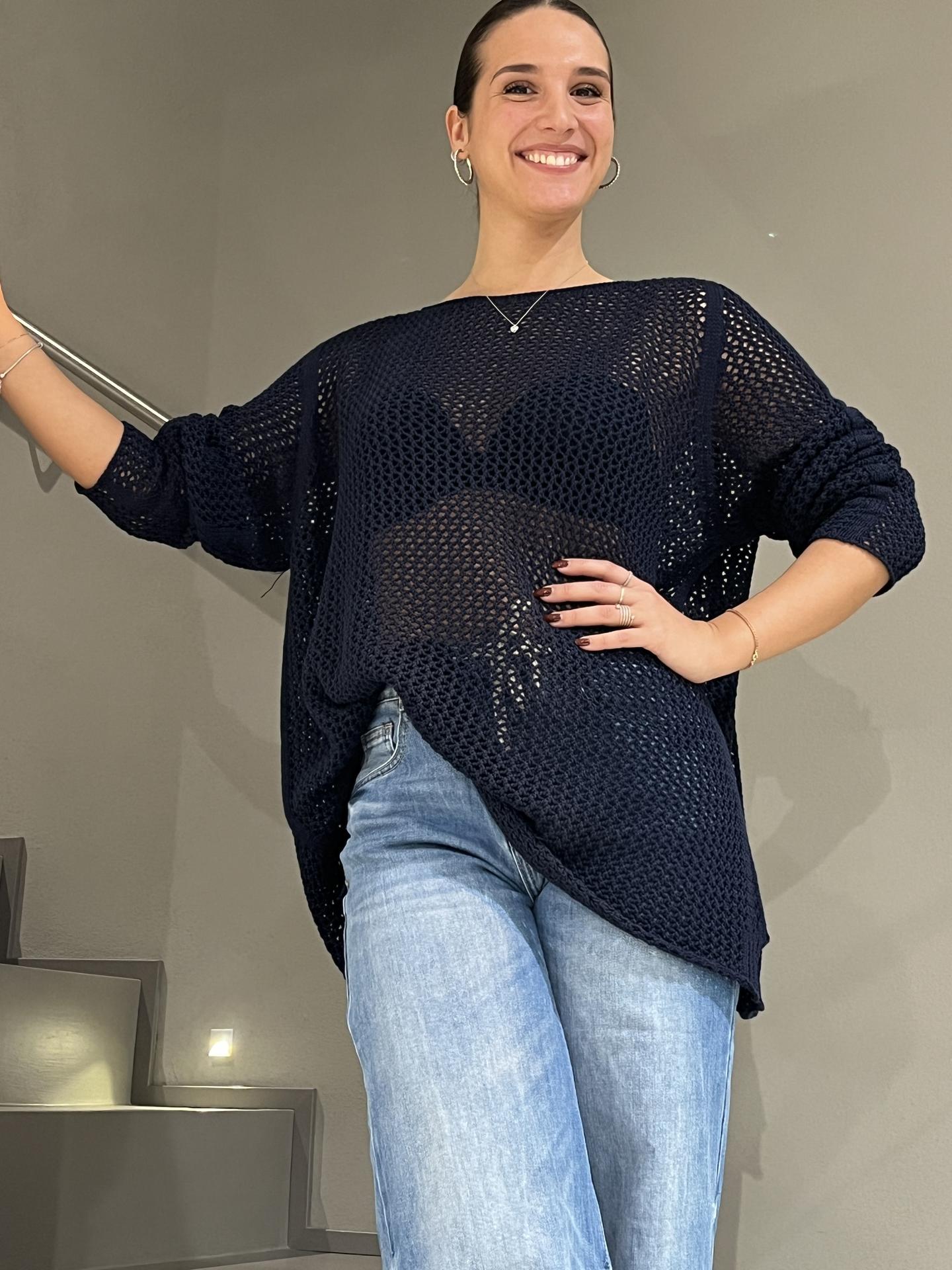 MAGLIA SUSY STAR ST61179 BLUE