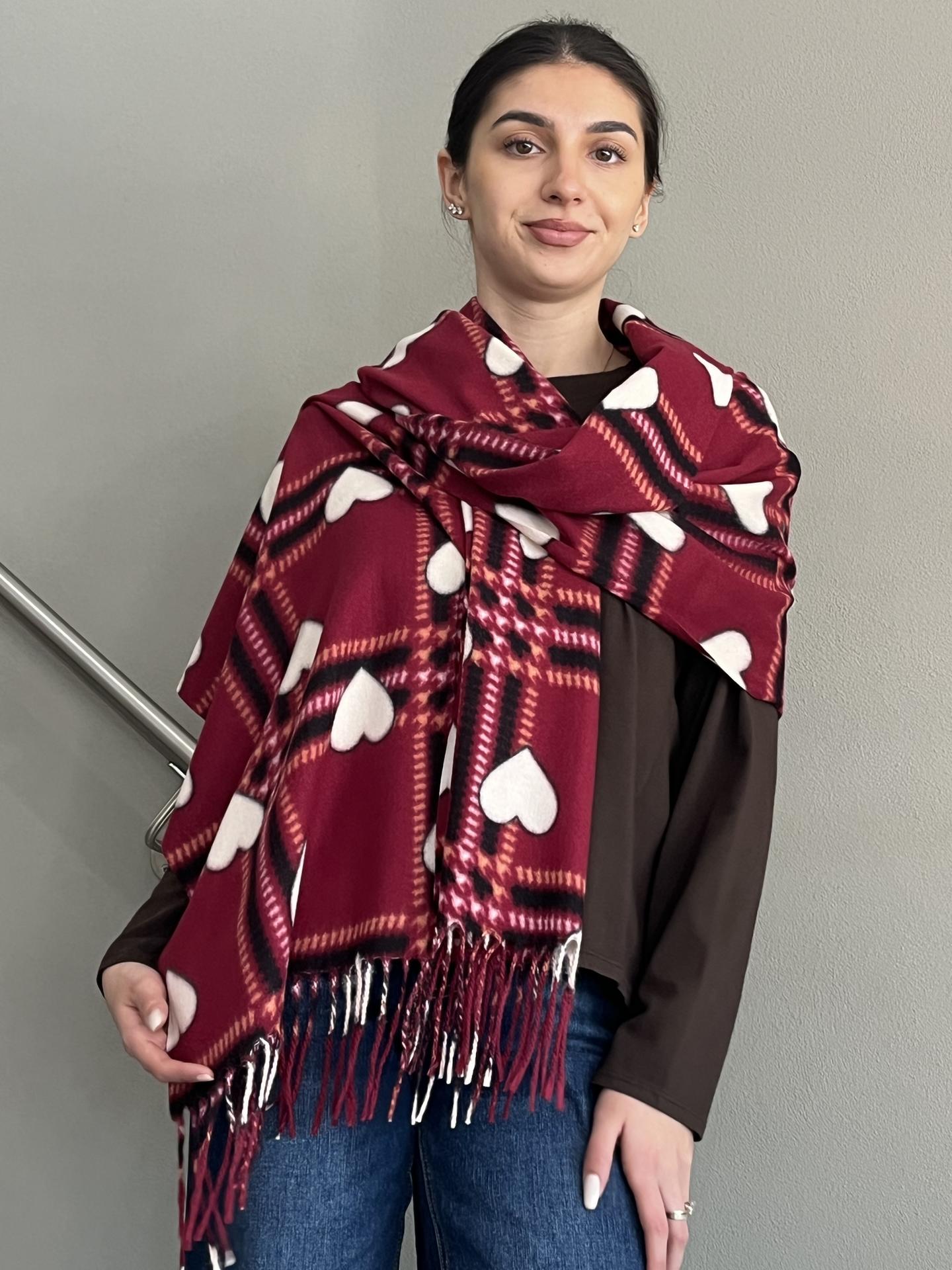 SCIARPA SUSY STAR ST9328RE BORDEAUX