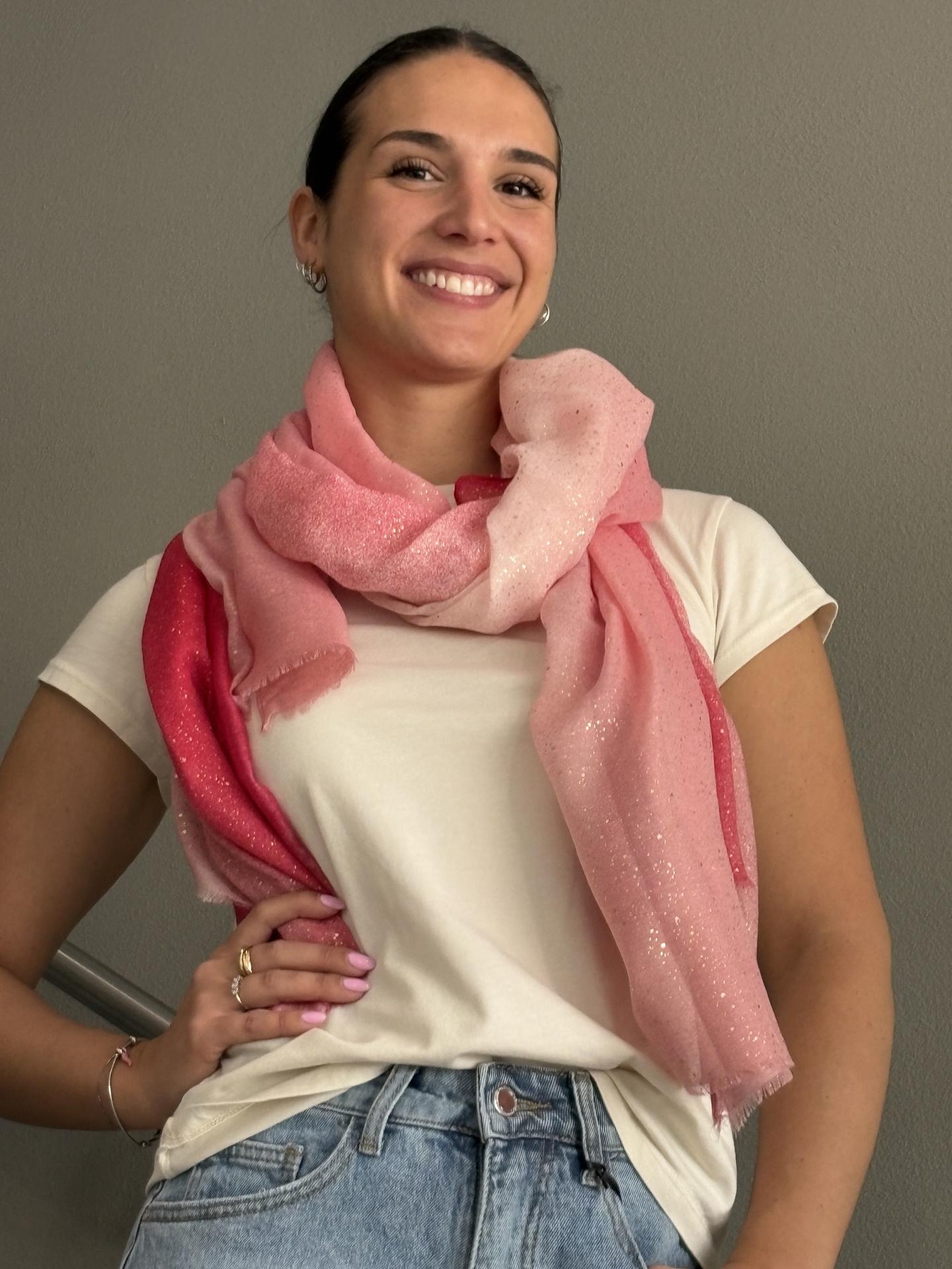 SCIARPA SUSY STAR ST9520RE ROSA