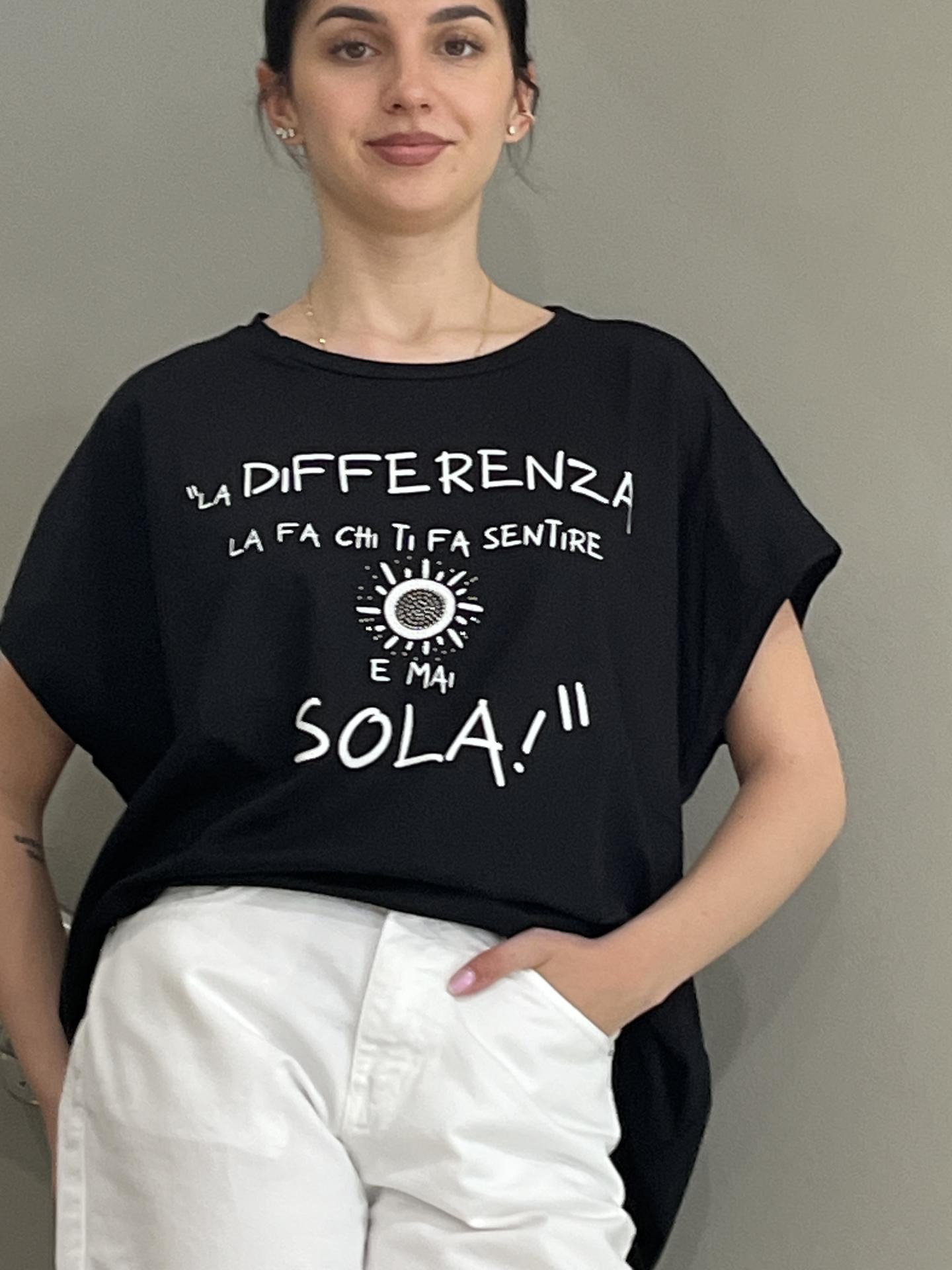 T-SHIRT SUSY STAR STM235 NERO
