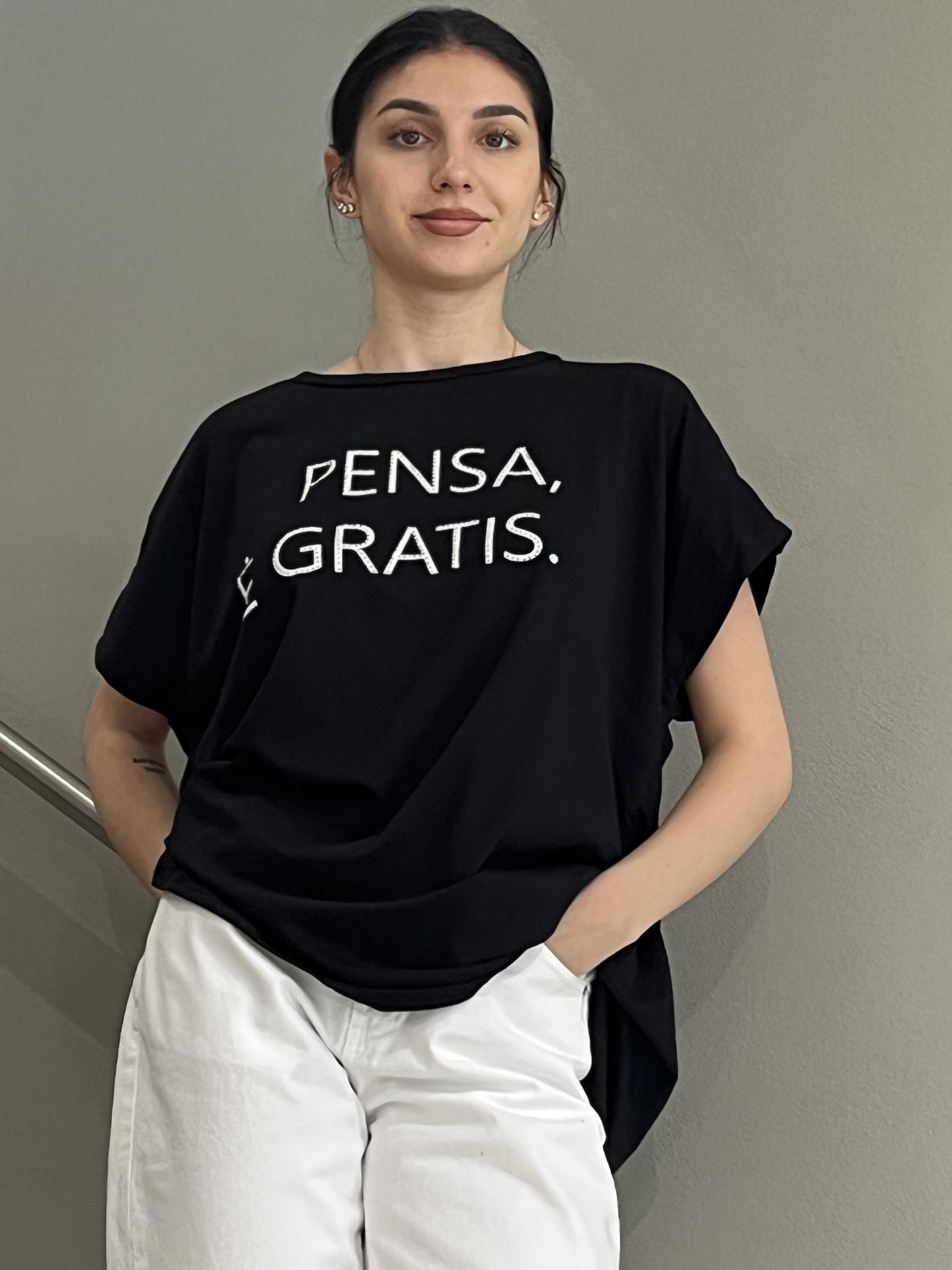 T-SHIRT SUSY STAR STM237P NERO
