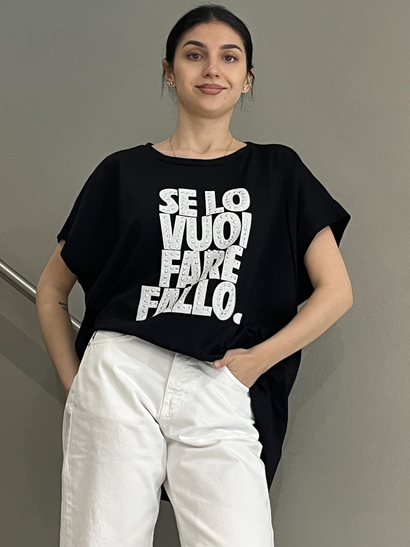 T-SHIRT SUSY STAR STM239 NERO