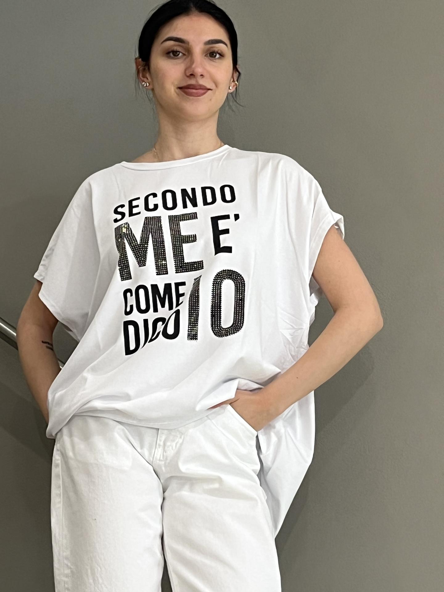 T-SHIRT SUSY STAR STM241 BIANCO
