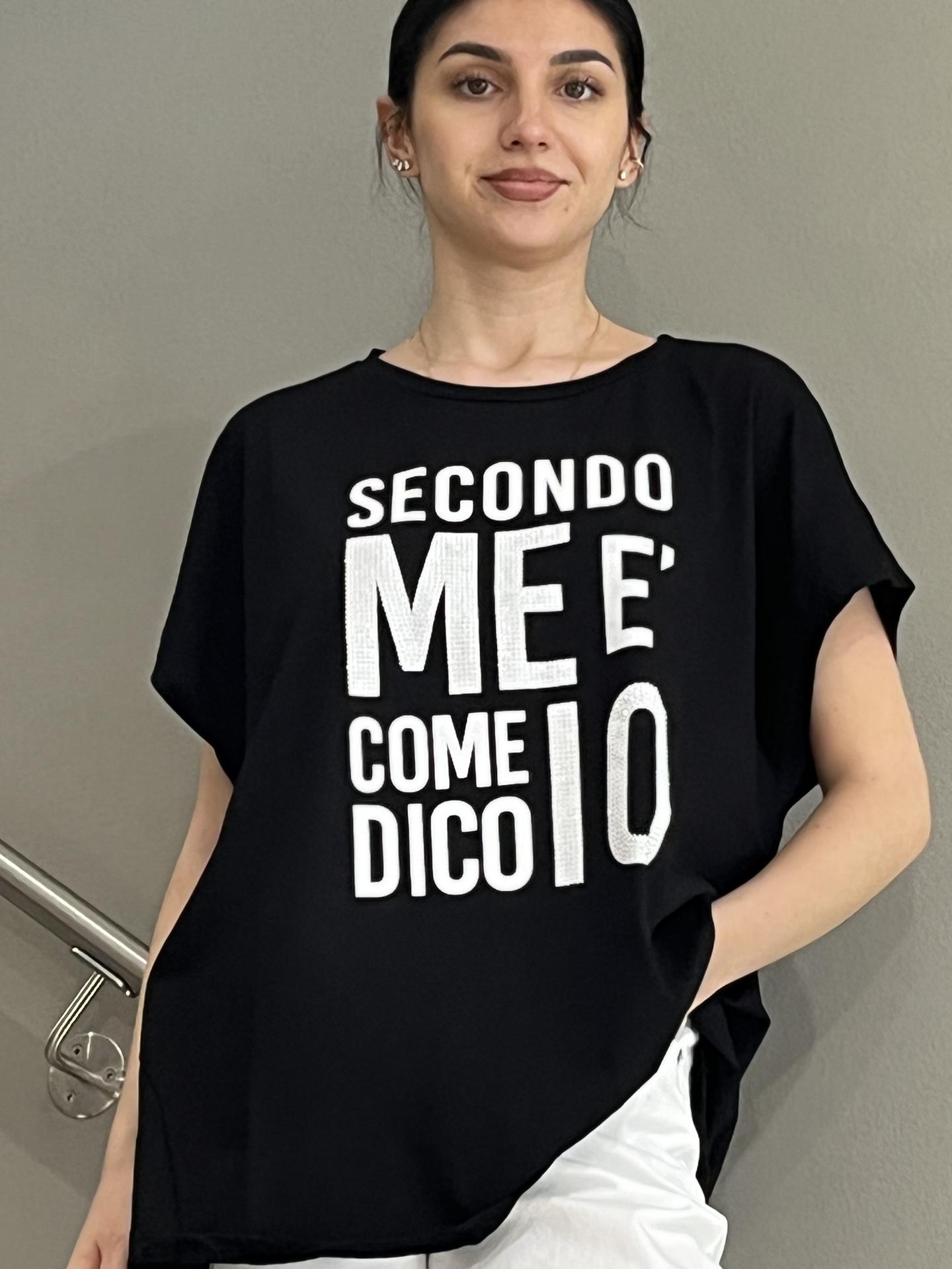 T-SHIRT SUSY STAR STM241 NERO