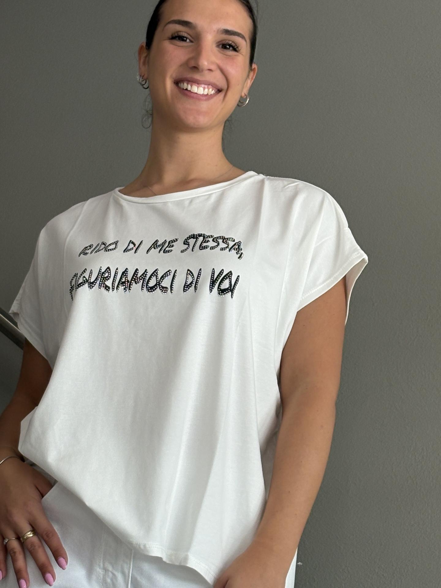 T-SHIRT SUSY STAR STM271 BIANCO