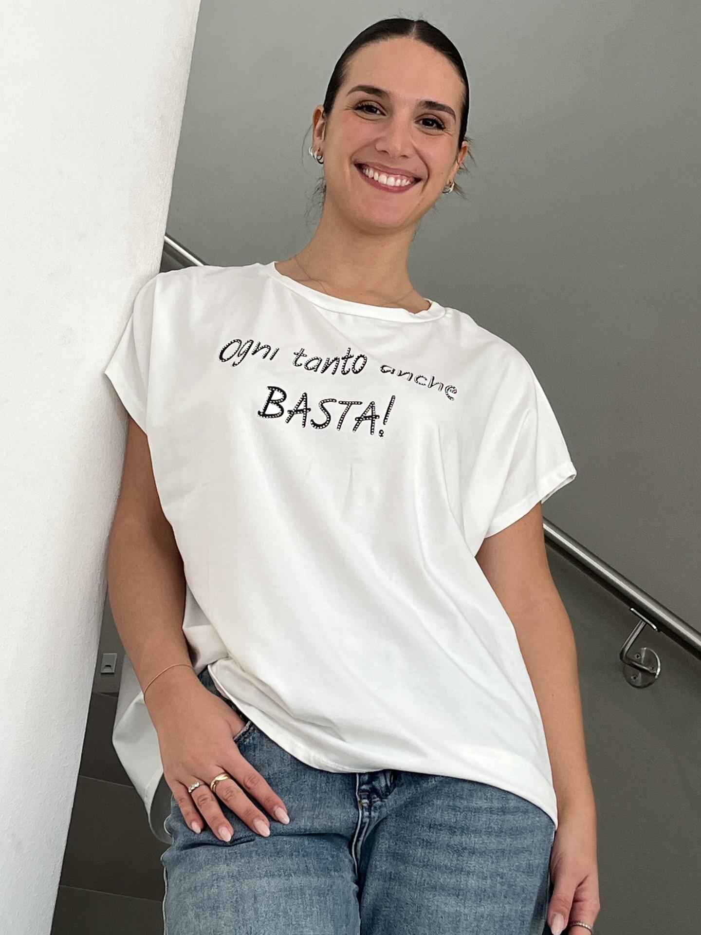 T-SHIRT SUSY STAR STM273 BIANCO