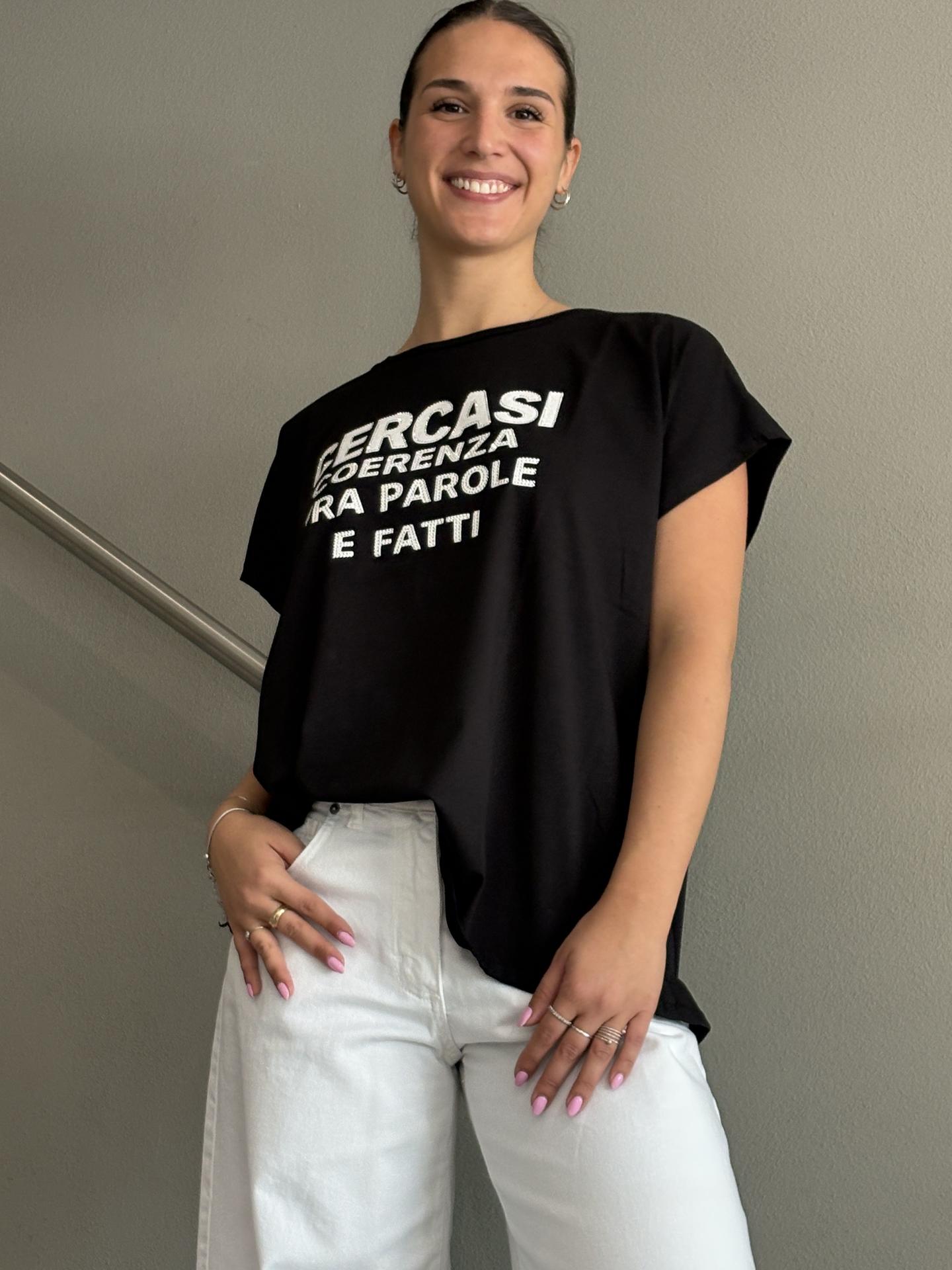 T-SHIRT SUSY STAR STM274 NERO