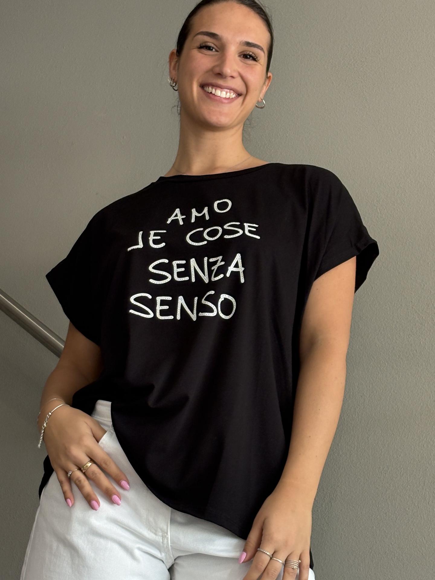 T-SHIRT SUSY STAR STM276 NERO