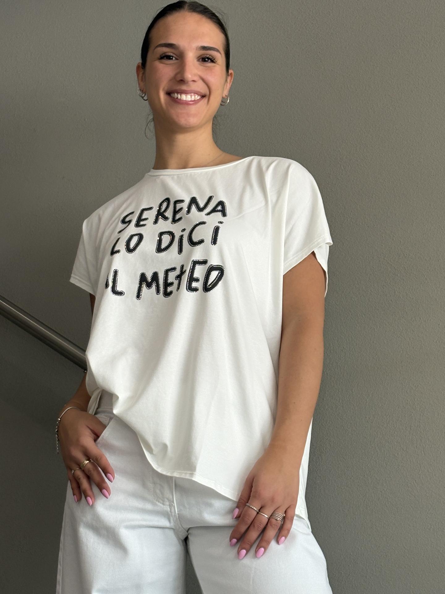 T-SHIRT SUSY STAR STM277 BIANCO