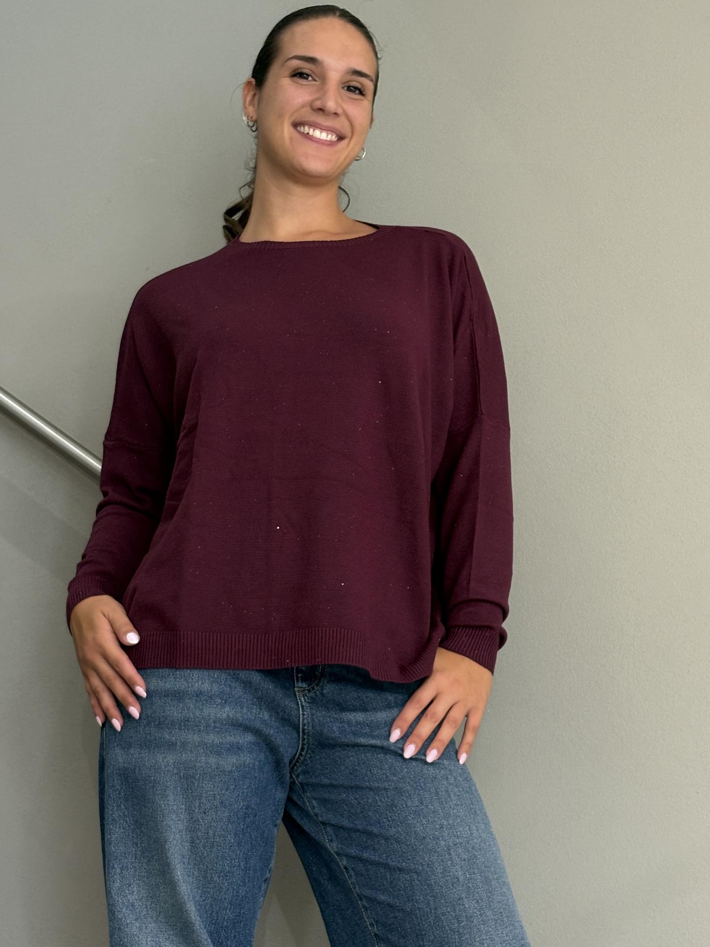 MAGLIA SUSY STAR STM307 BORDEAUX