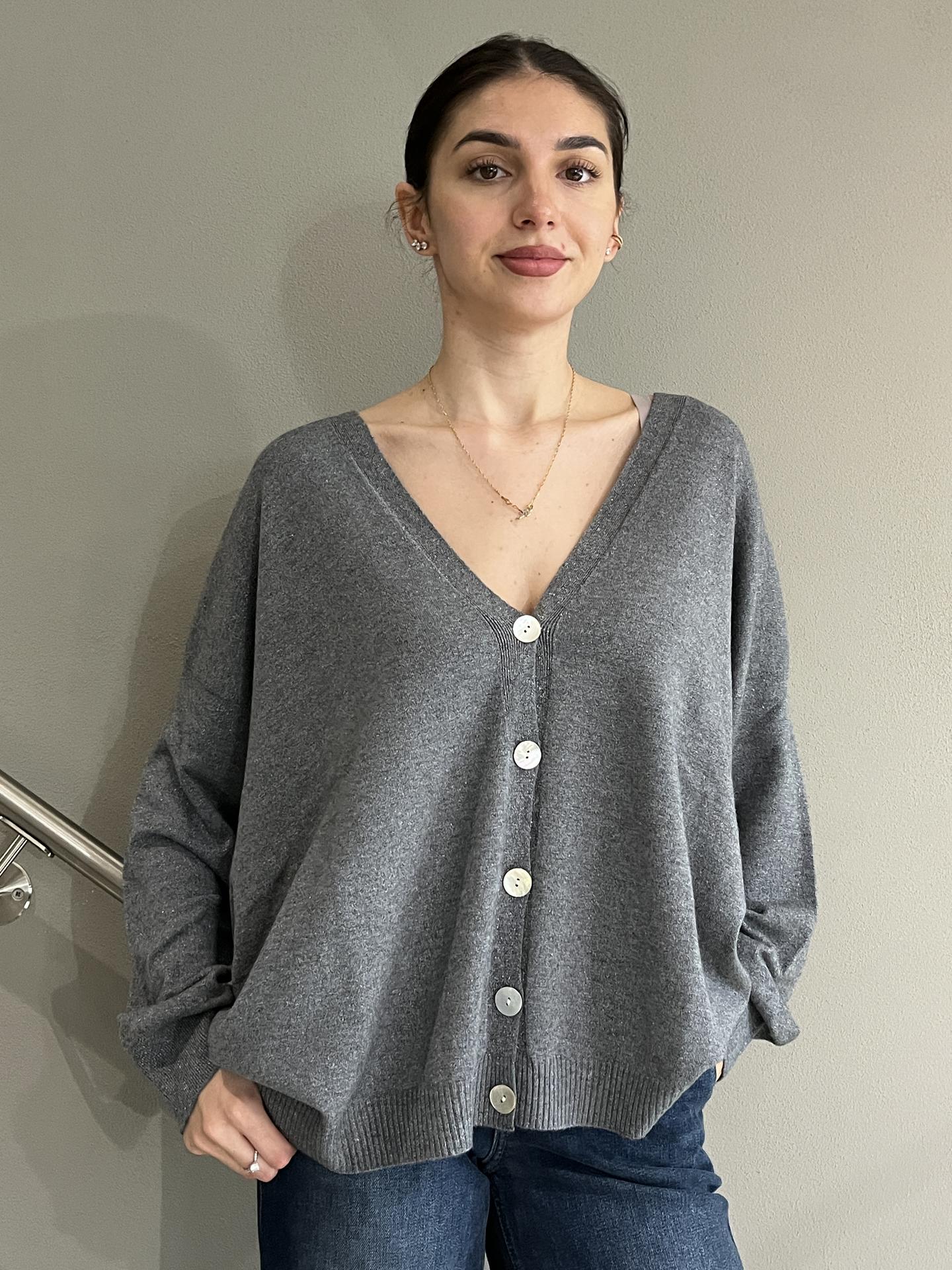 MAGLIA SUSY STAR STSX7088 GRIGIO