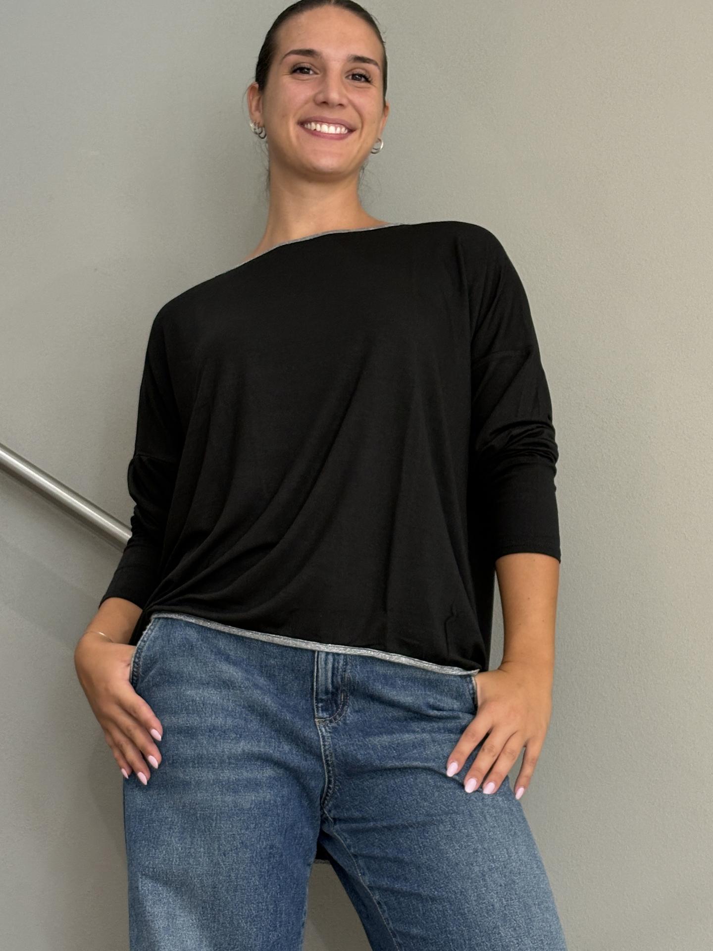 MAGLIA SUSY STAR STSY0392 NERO