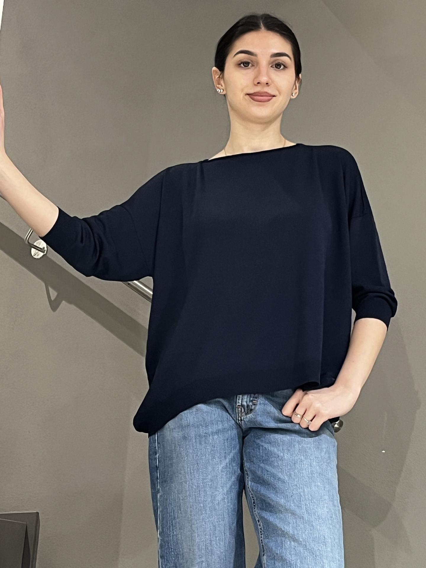 MAGLIA SUSY STAR STVC441S26 BLUE