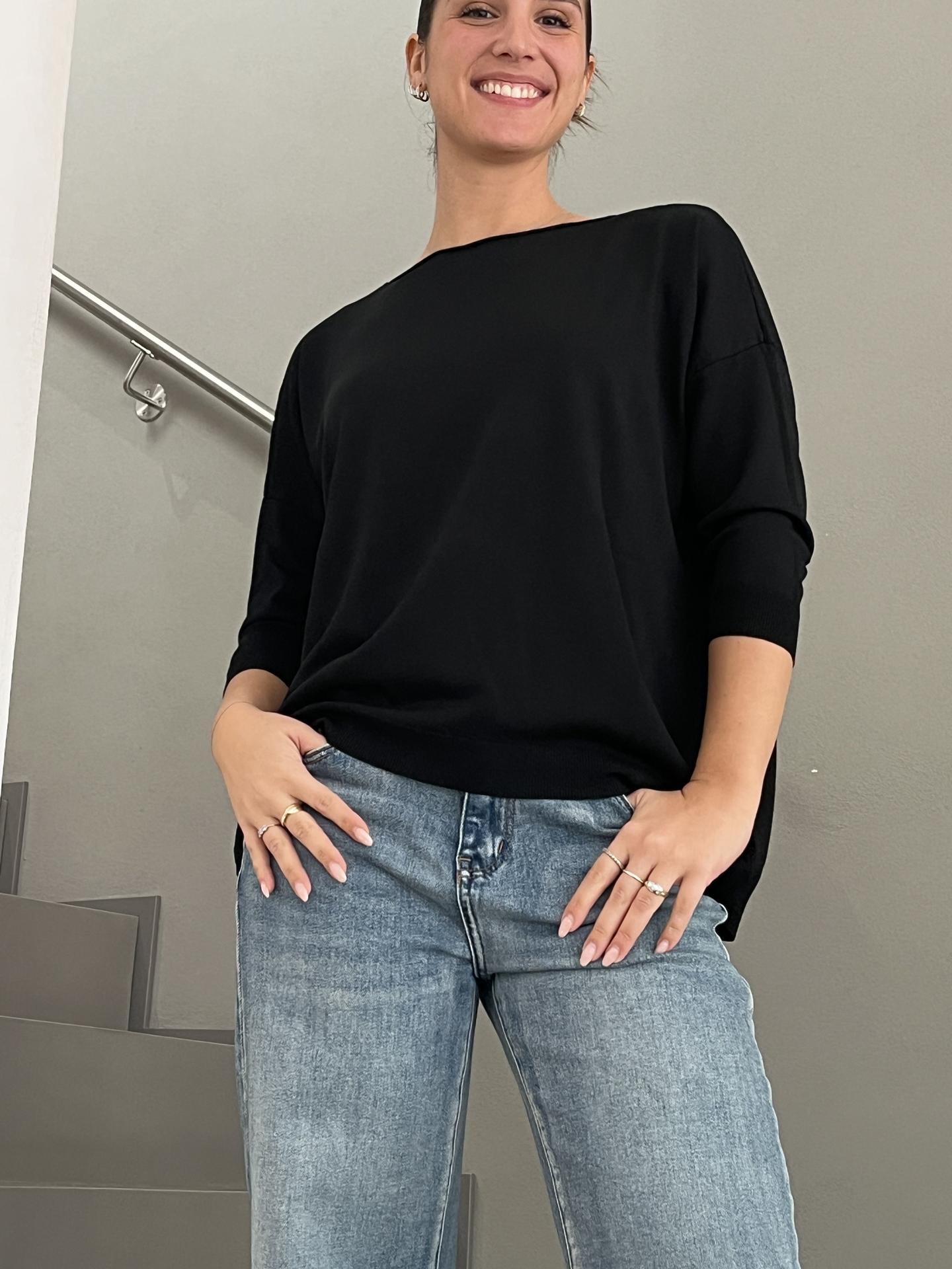 MAGLIA SUSY STAR STVC441S26 NERO