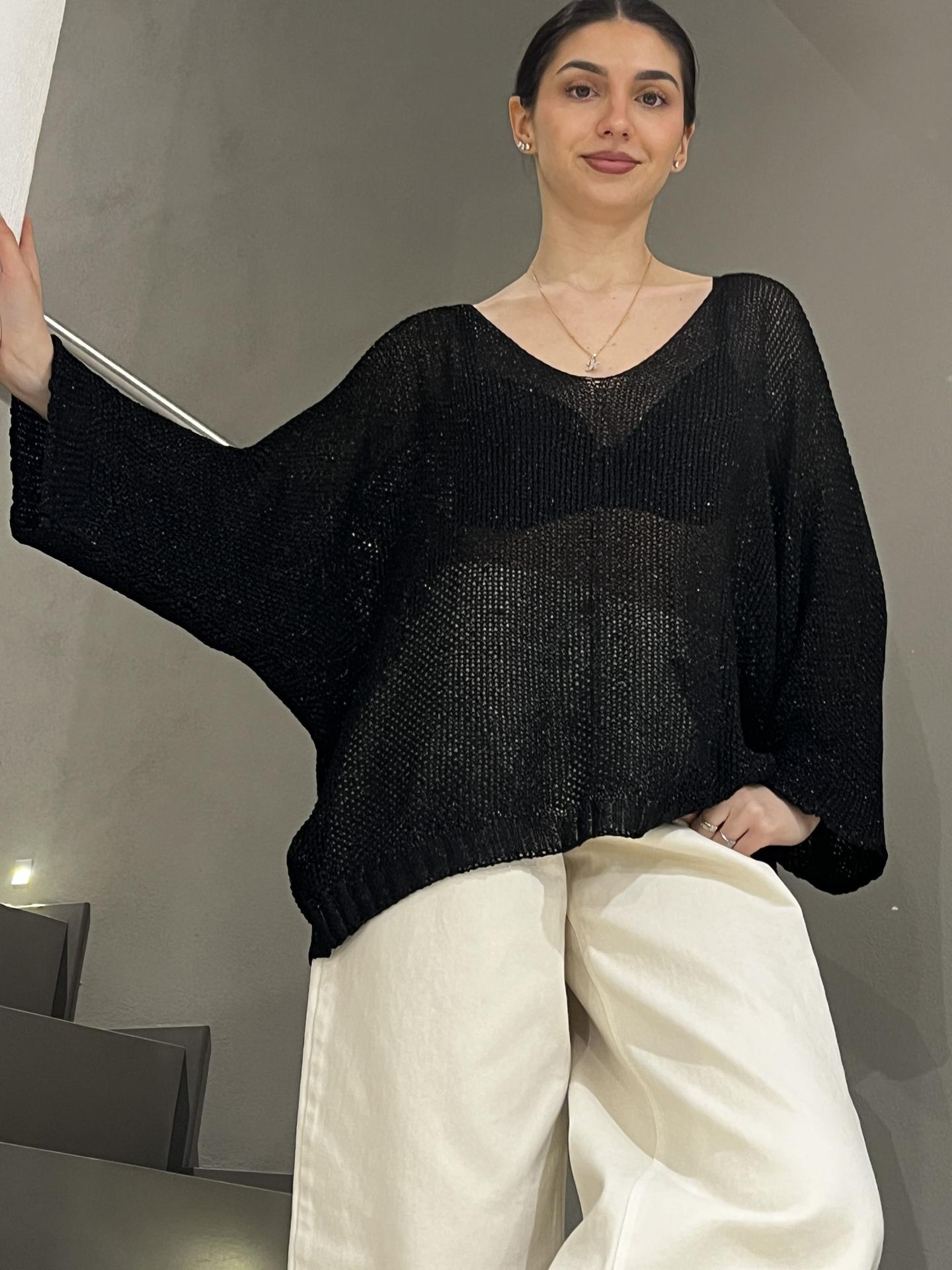 MAGLIA SUSY STAR STWL6503 NERO