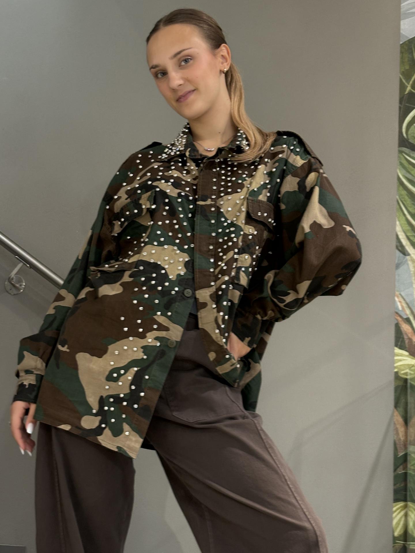 CAMICIA SUSY MIX SVTA0218 MILITARE