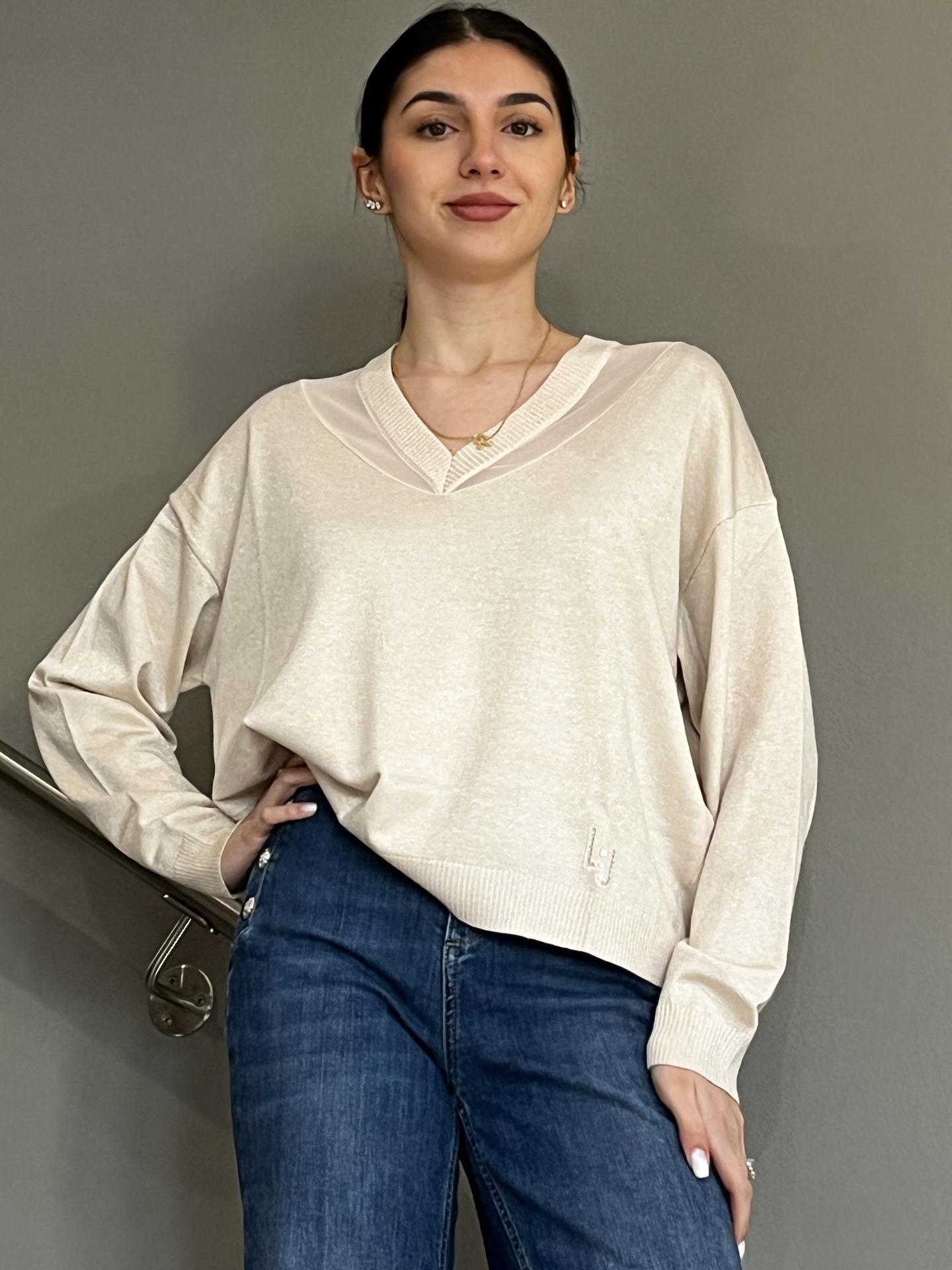 MAGLIA LIU.JO WEAR TA6244 BEIGE