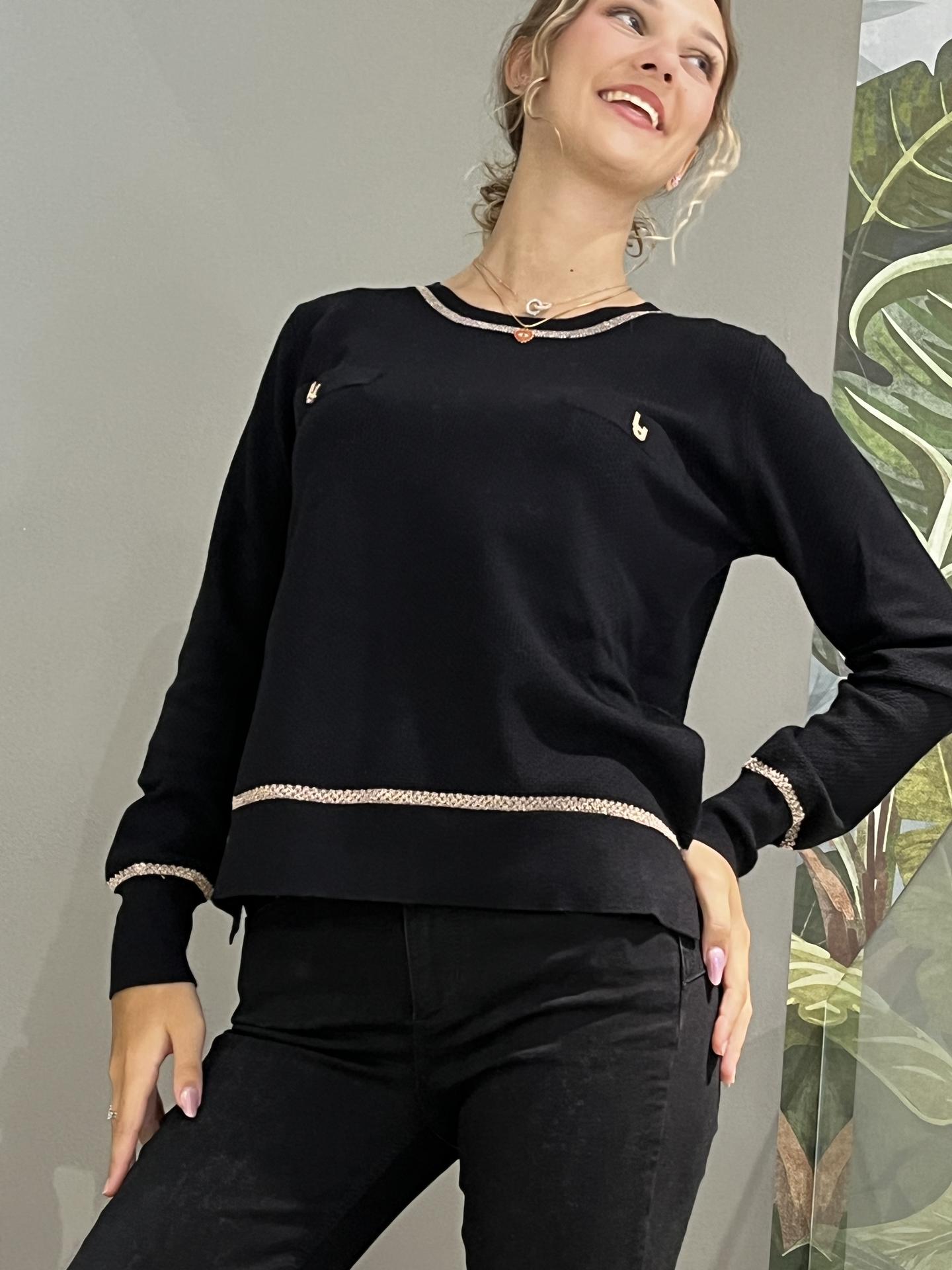 MAGLIA LIU.JO WEAR TF4166 NERO