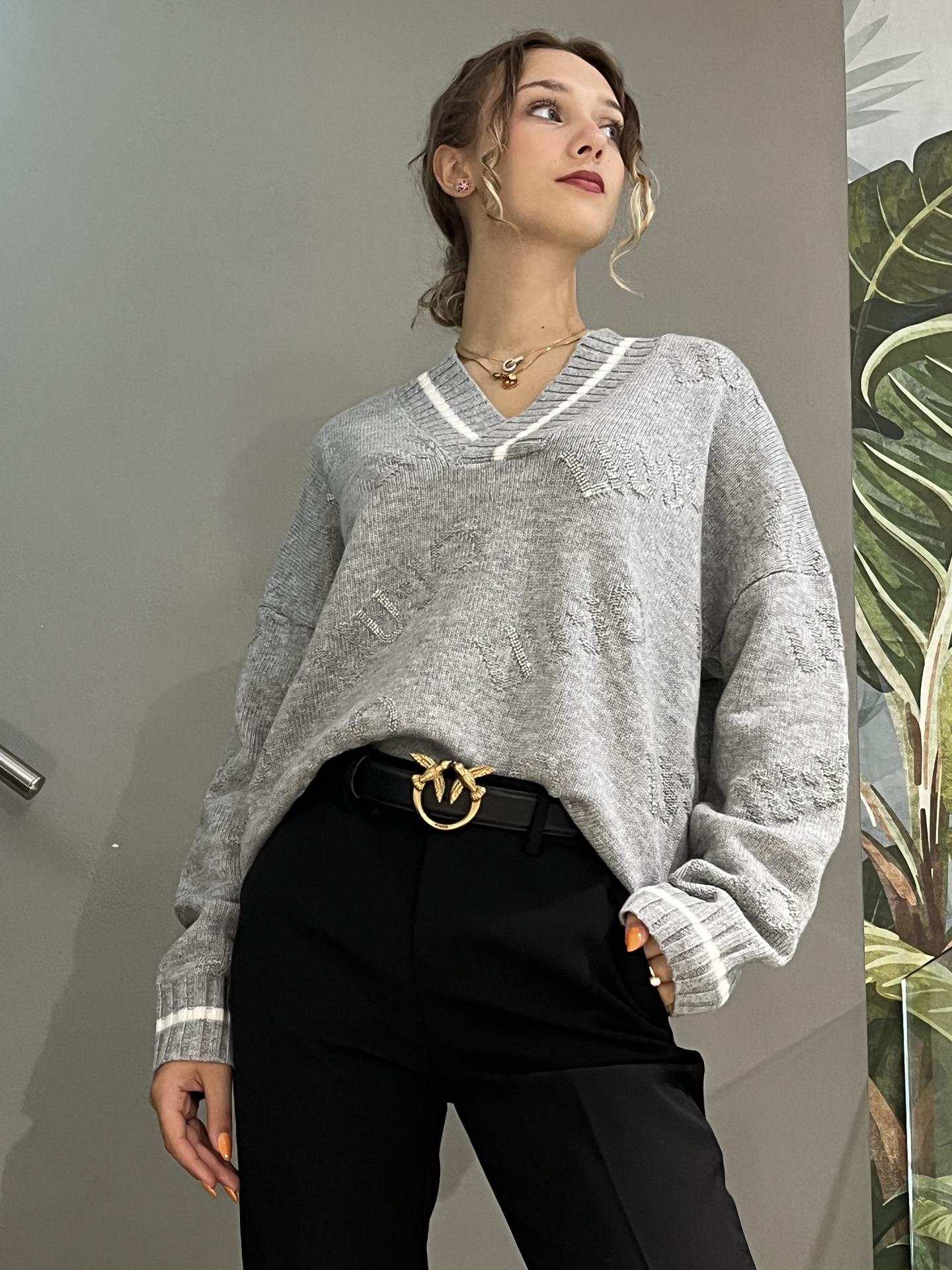 MAGLIA LIU.JO WEAR TF4169 GRIGIO