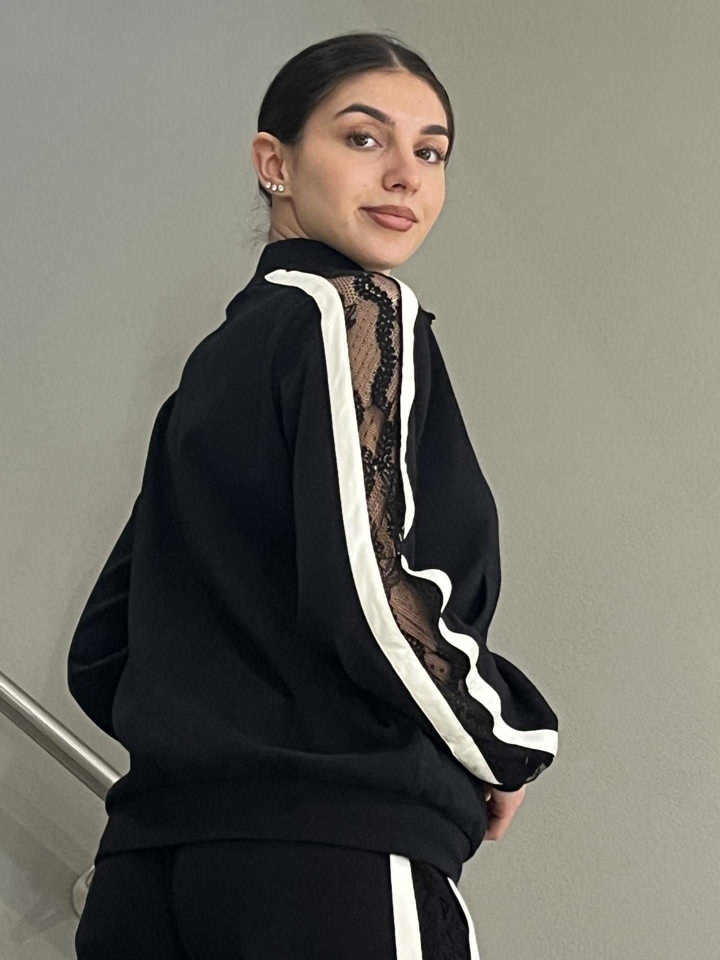 MAGLIA LIU.JO WEAR TF5006 NERO/BIANCO