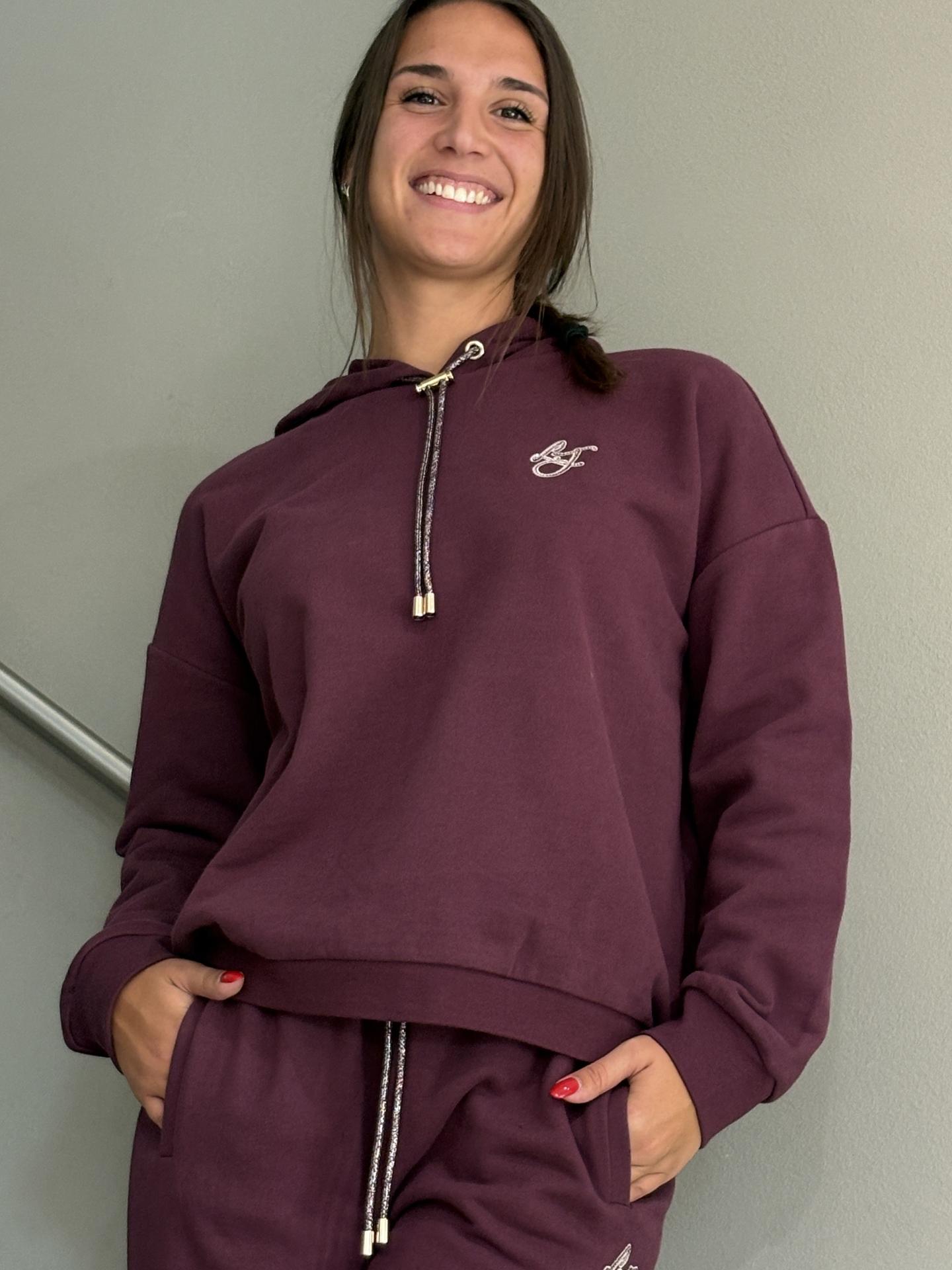 MAGLIA LIU.JO WEAR TF6070 BORDEAUX