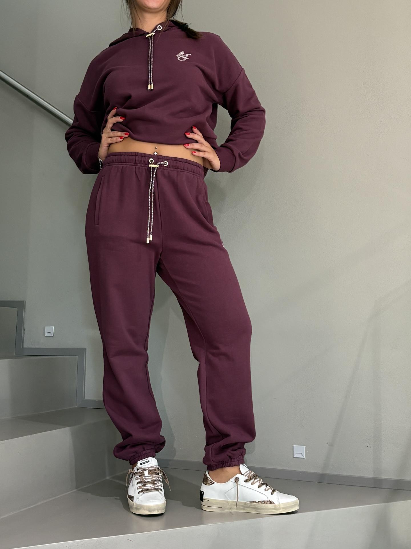 PANTALONE LIU.JO ACCESSORIES TF6072 BORDEAUX