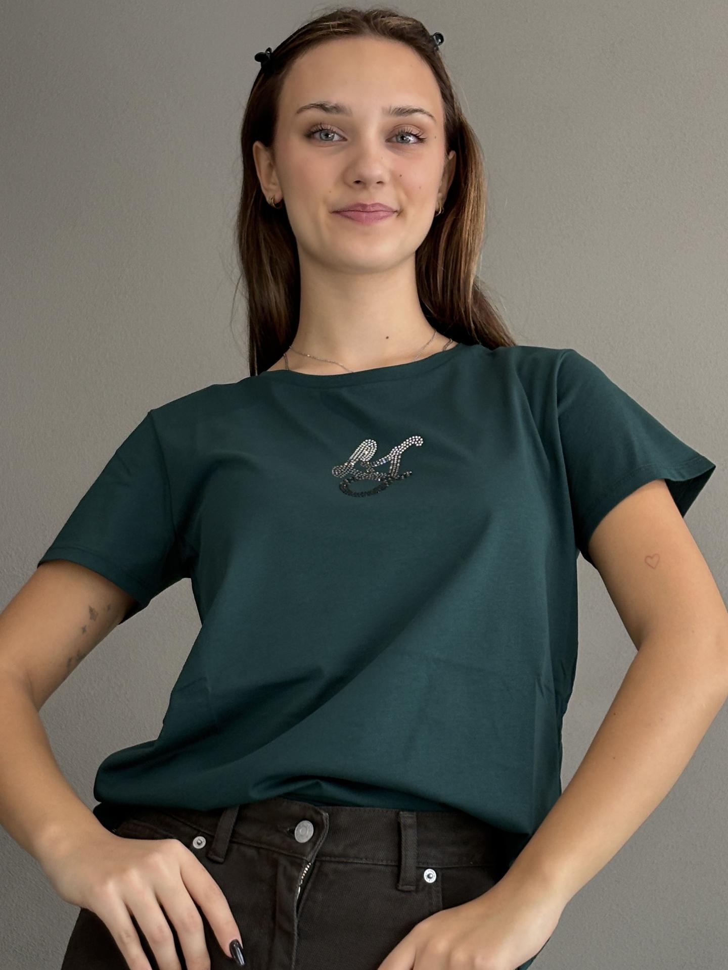 T-SHIRT LIU.JO WEAR TF6251 VERDE