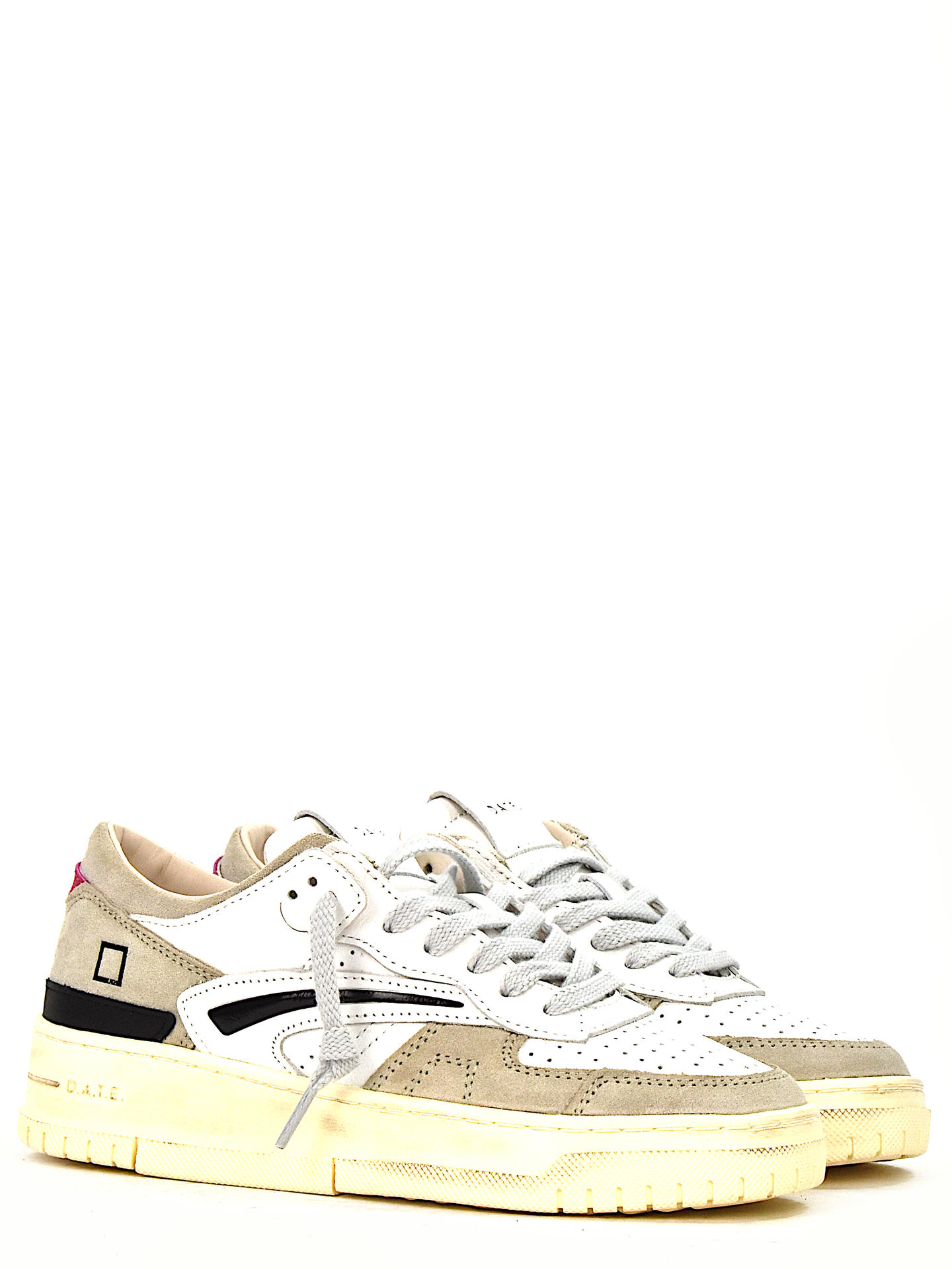 SNEAKERS D.A.T.E TONTIY BIANCO/BEIGE