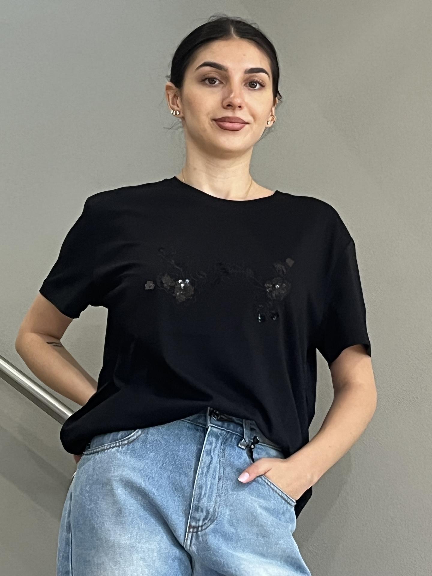 MAGLIA LIU.JO WEAR UF5260 NERO