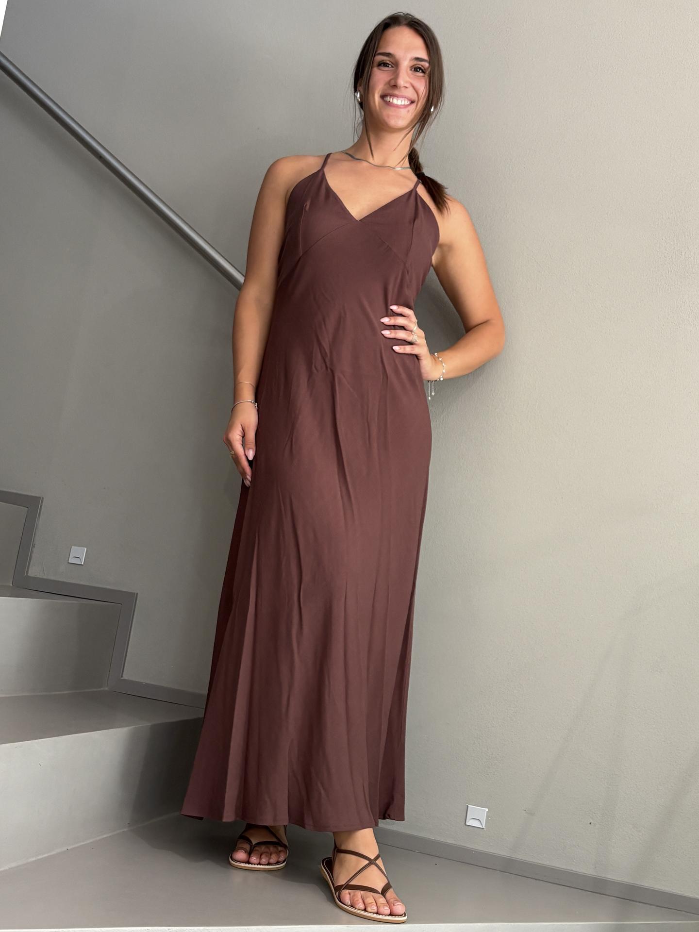ABITO SUSY MIX V12610B672 MARRONE