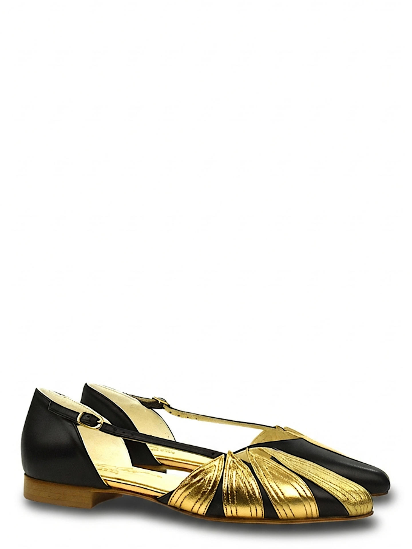 SCARPA BASSA TON GOUT VALLEL NERO/ORO