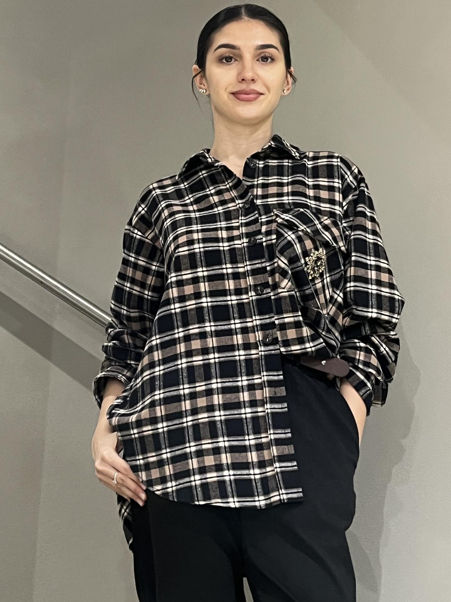 CAMICIA MOTEL W25C883 NERO
