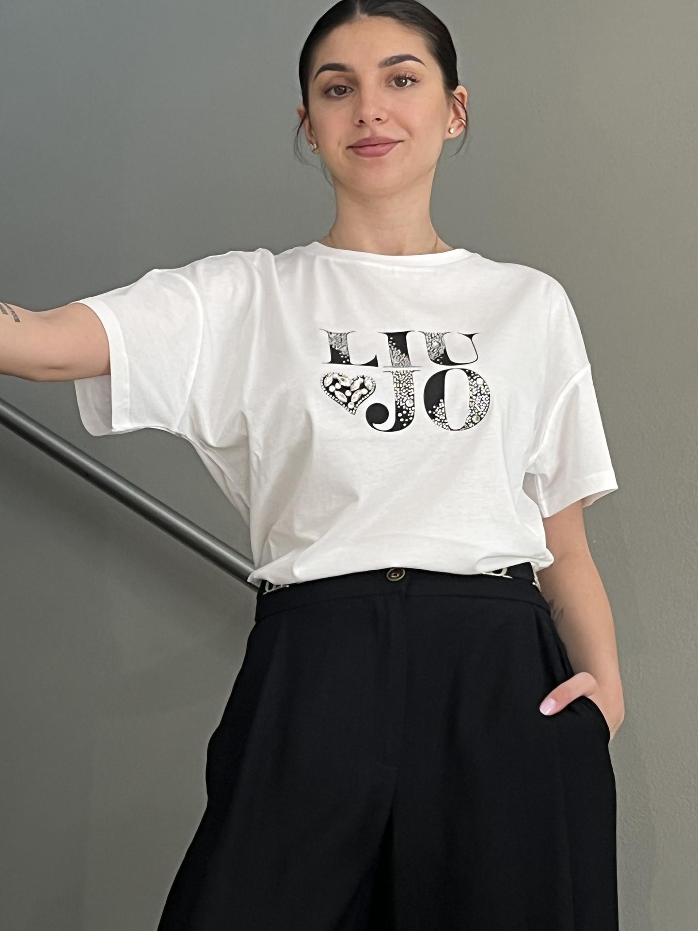 T-SHIRT LIU.JO WEAR WA5147 BIANCO